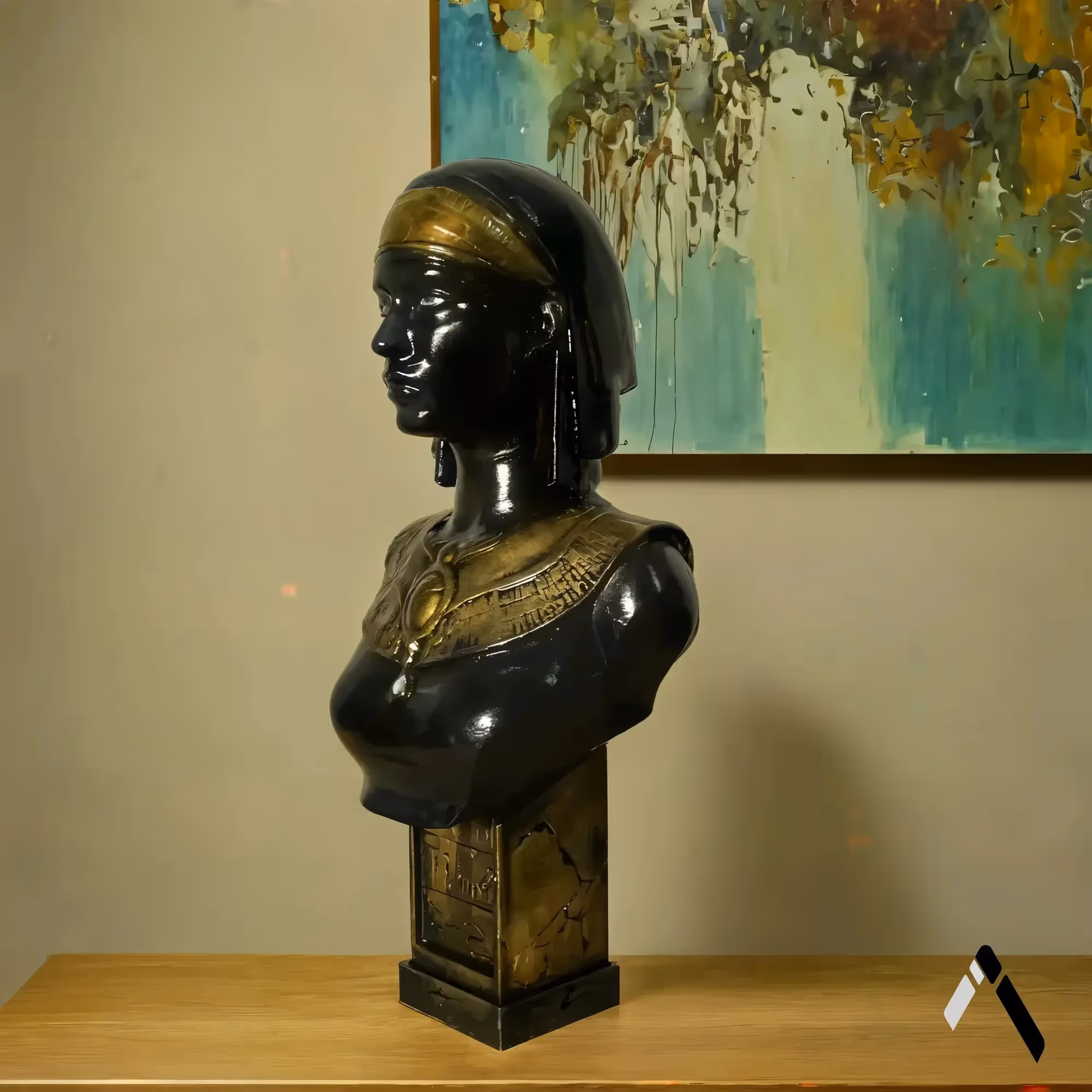 Egyptian Seshat Goddess Bust  image 1