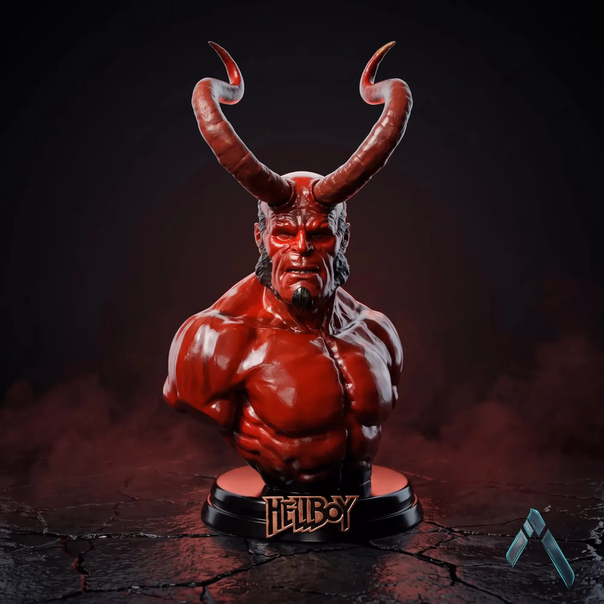 Hellboy Bust Sculpture  image 1