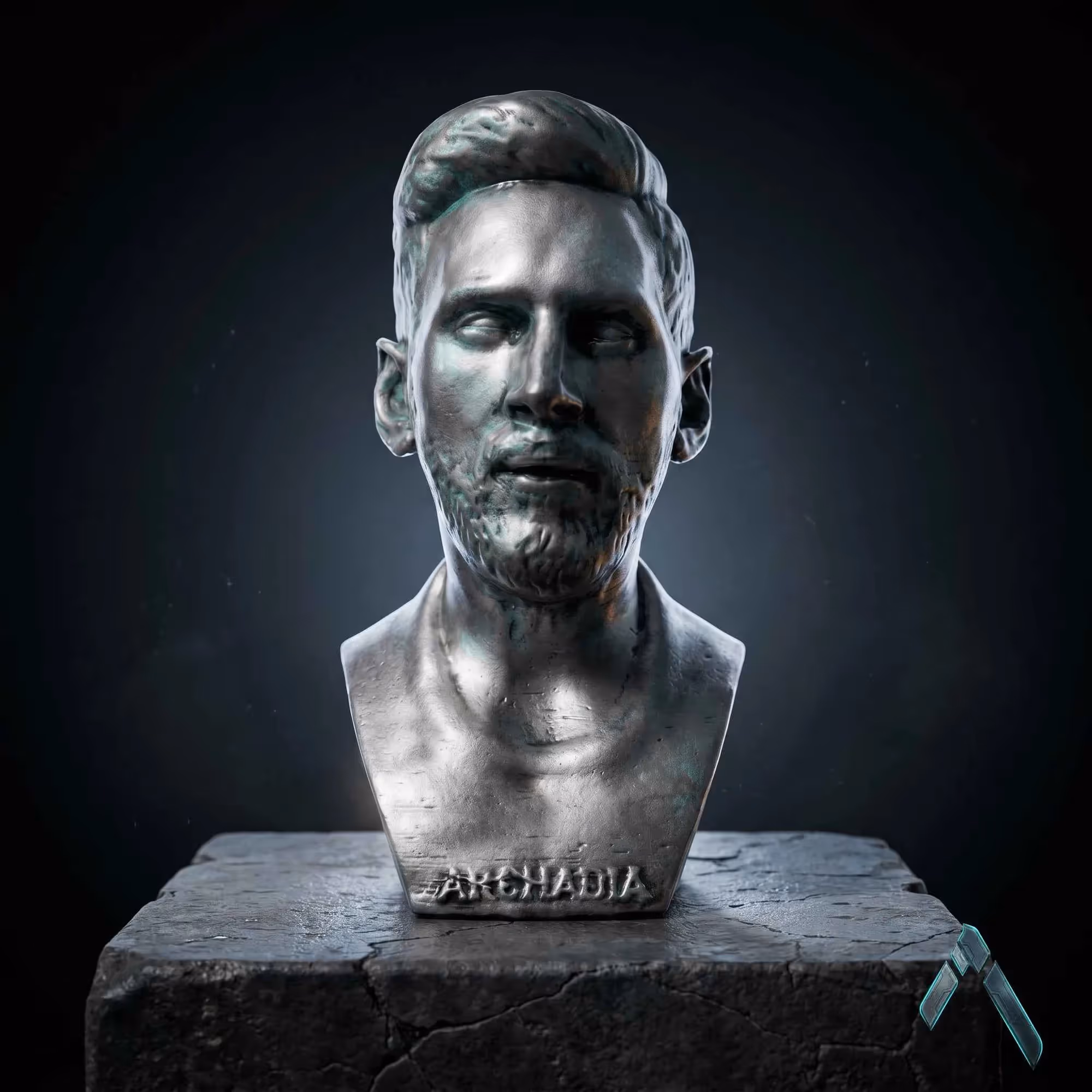 Lionel Messi Bust Sculpture  image 1