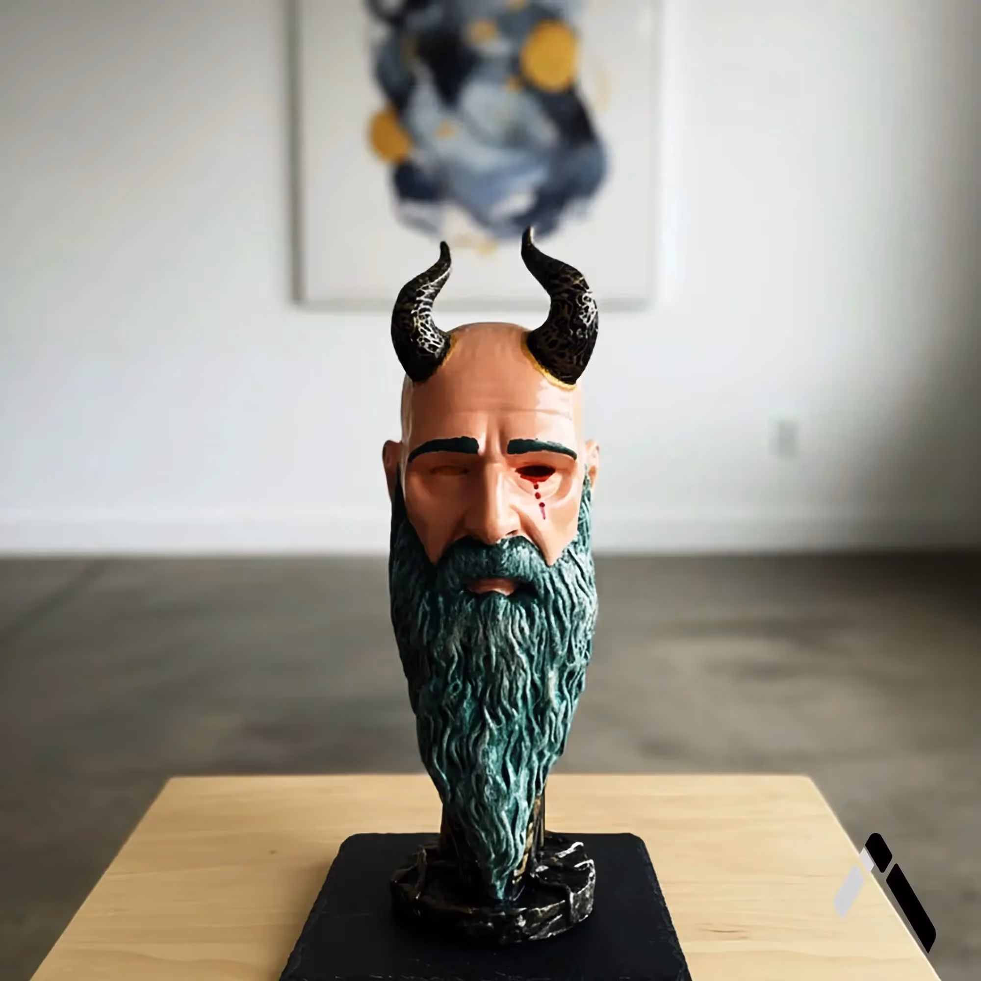 Mimir Head Statue  image 1