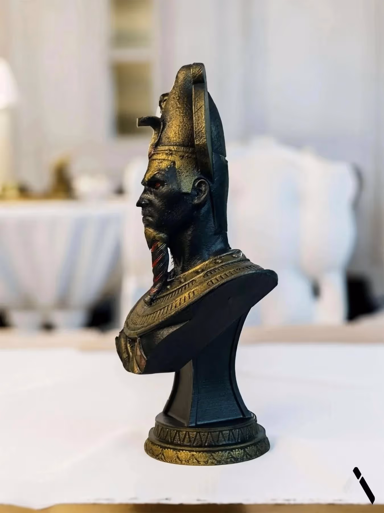 Osiris Egyptian God Bust Sculpture  image 3