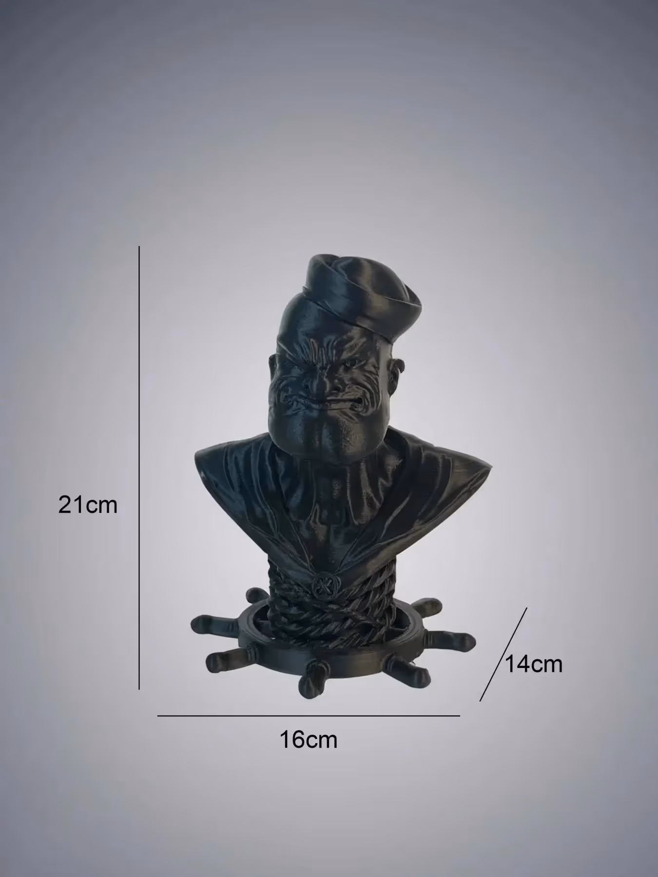 Popeye Sailor Bust Sculpture  image 4