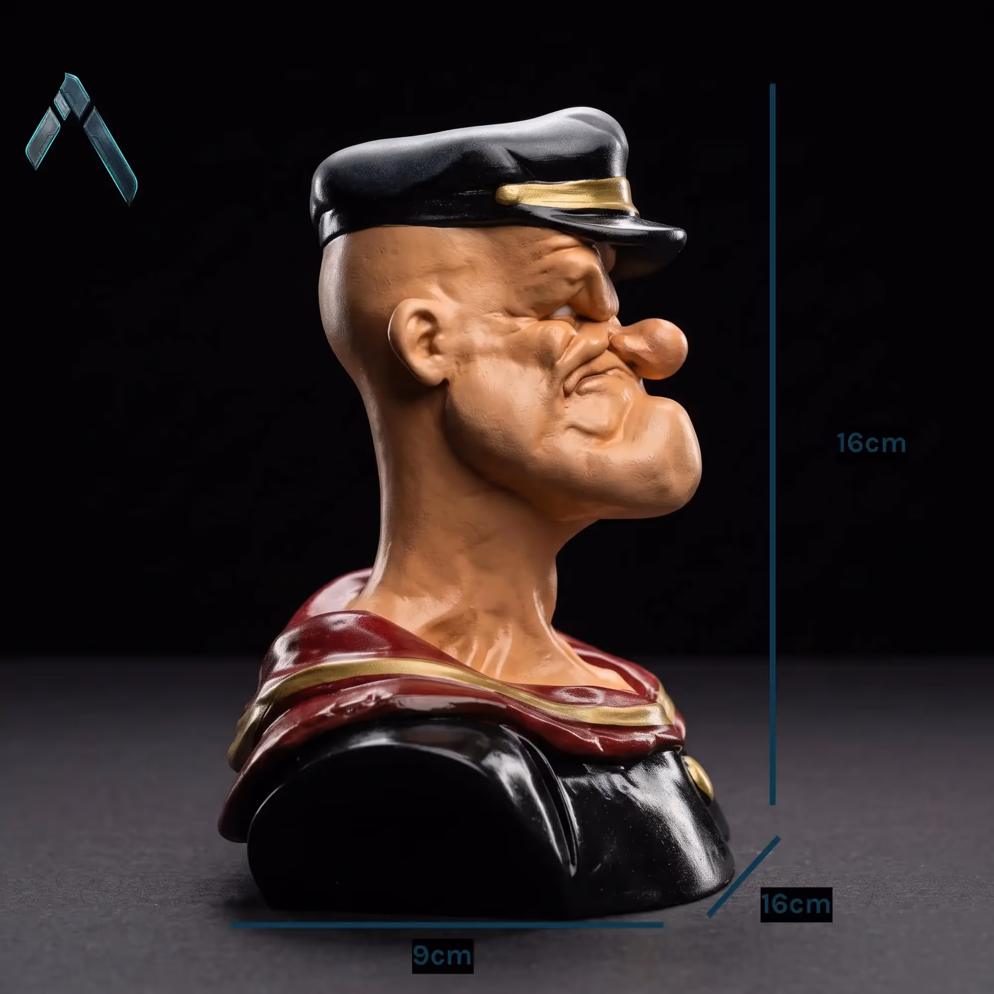 Popeye The Sailor Bust Sculpture  image 3