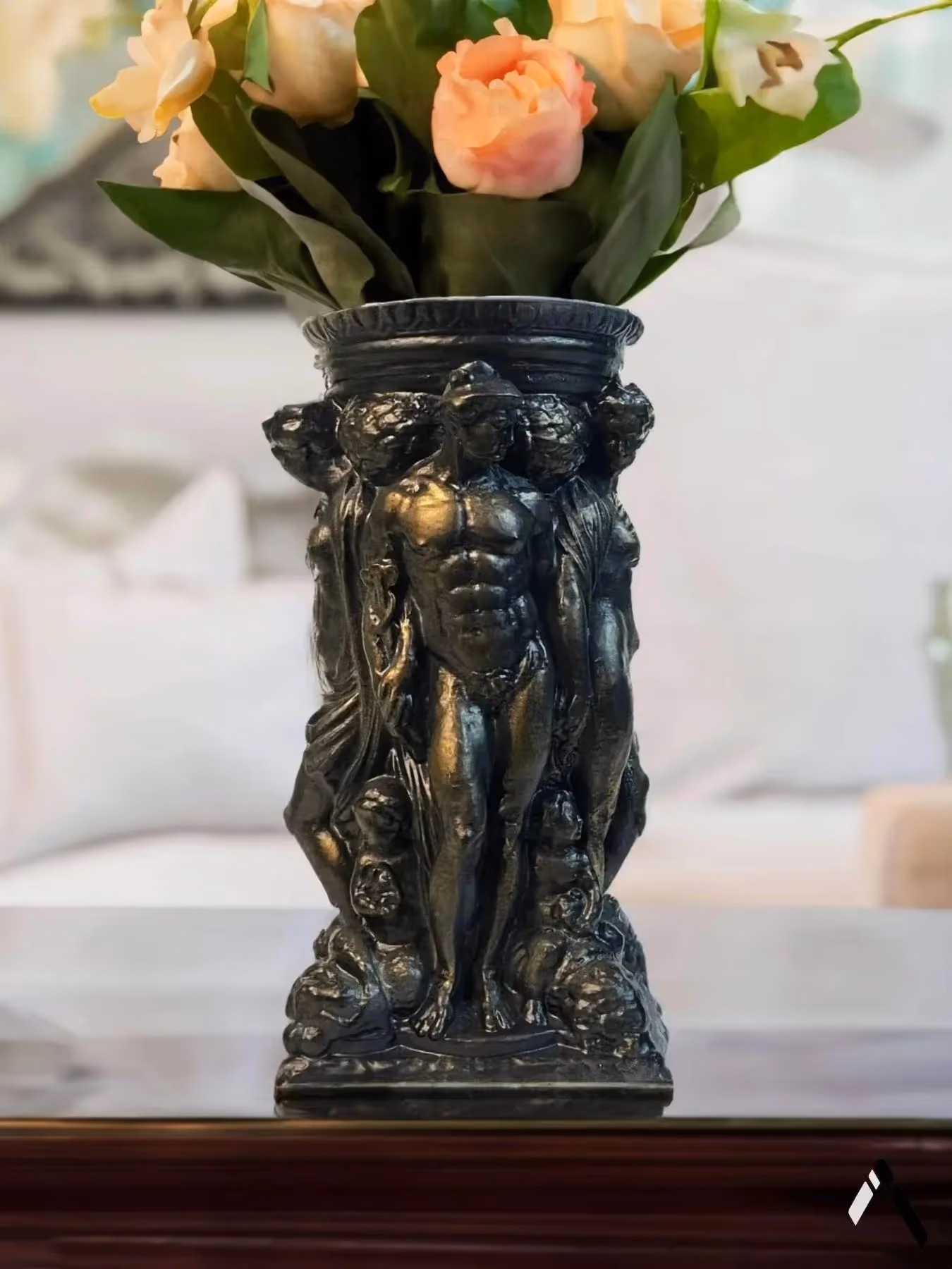 Roman Gods Figurine Vase  image 1