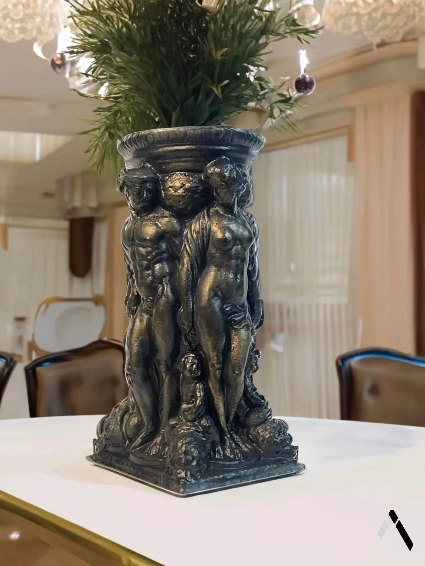 Roman Gods Figurine Vase  image 2