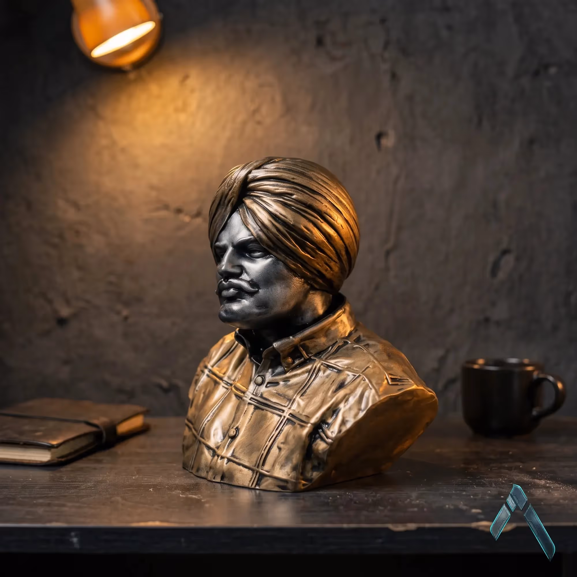 Sidhu Moosewala Bust Sculpture image 2