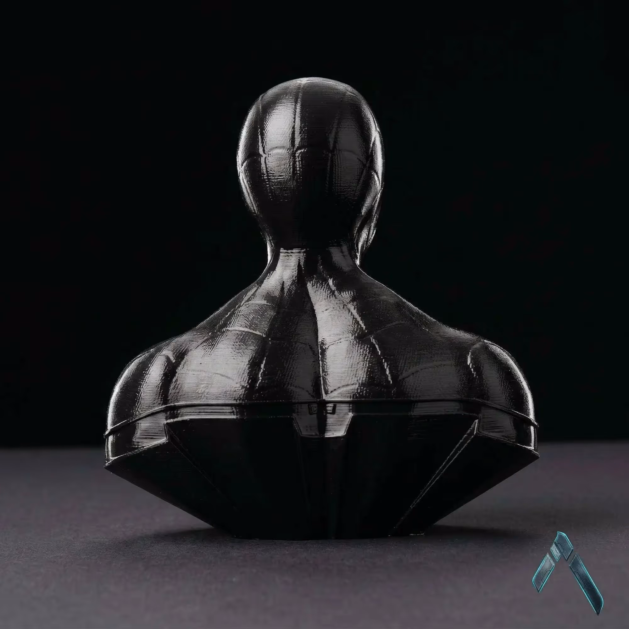 Spider-Man Black Suit Bust Sculpture image 3