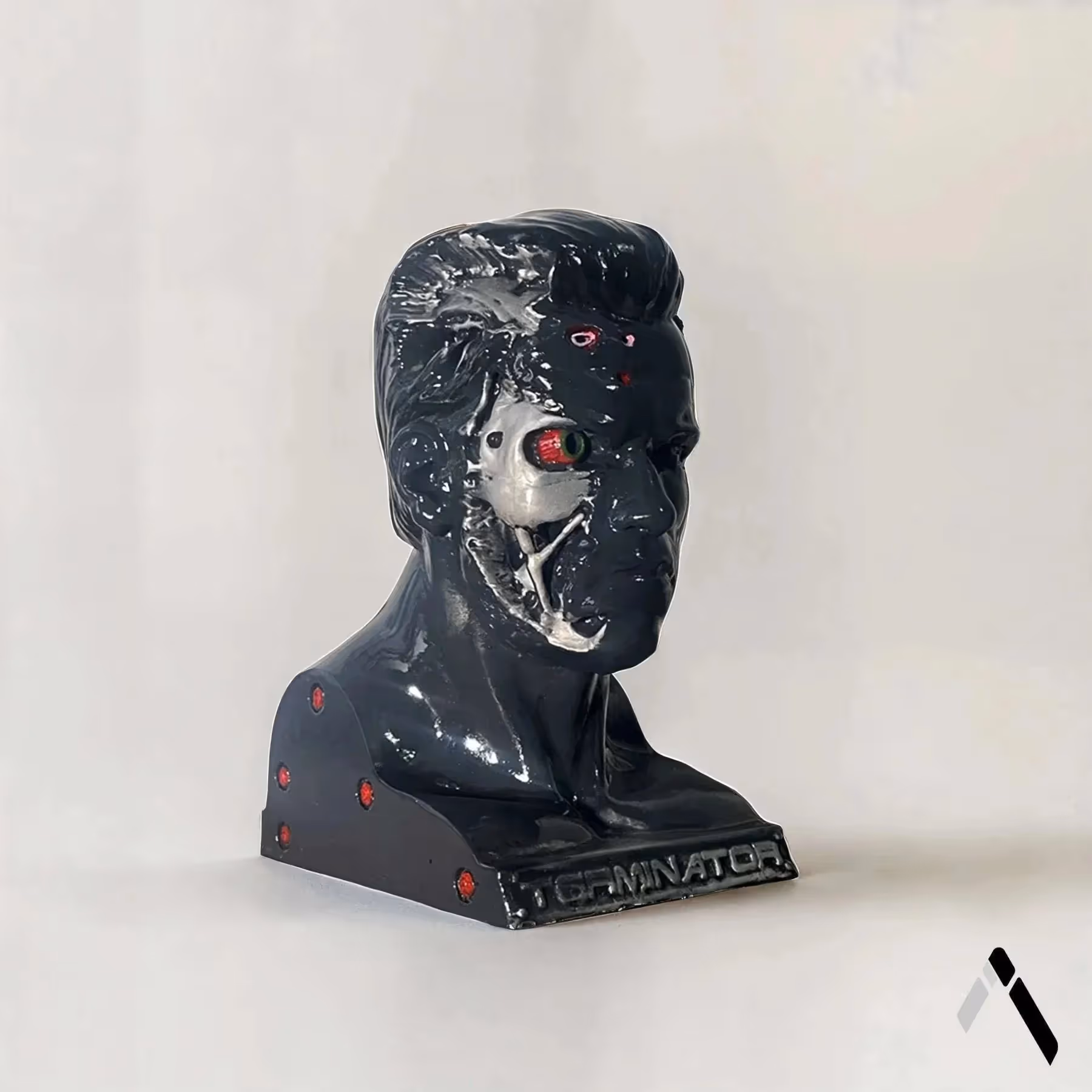 Terminator T-800 Arnold Head Bust Sculpture  image 3