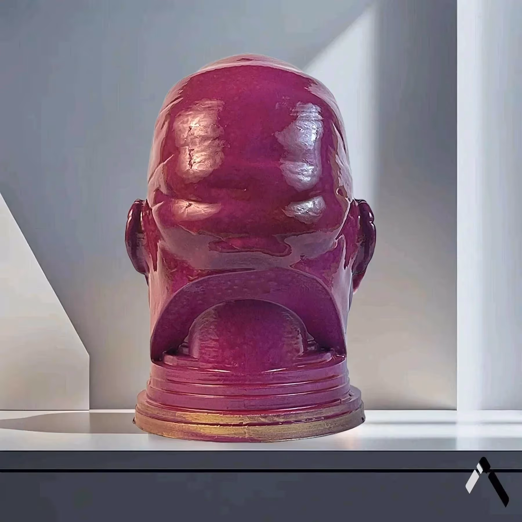 Thanos Head Sculpture Purple Gloss  image 4