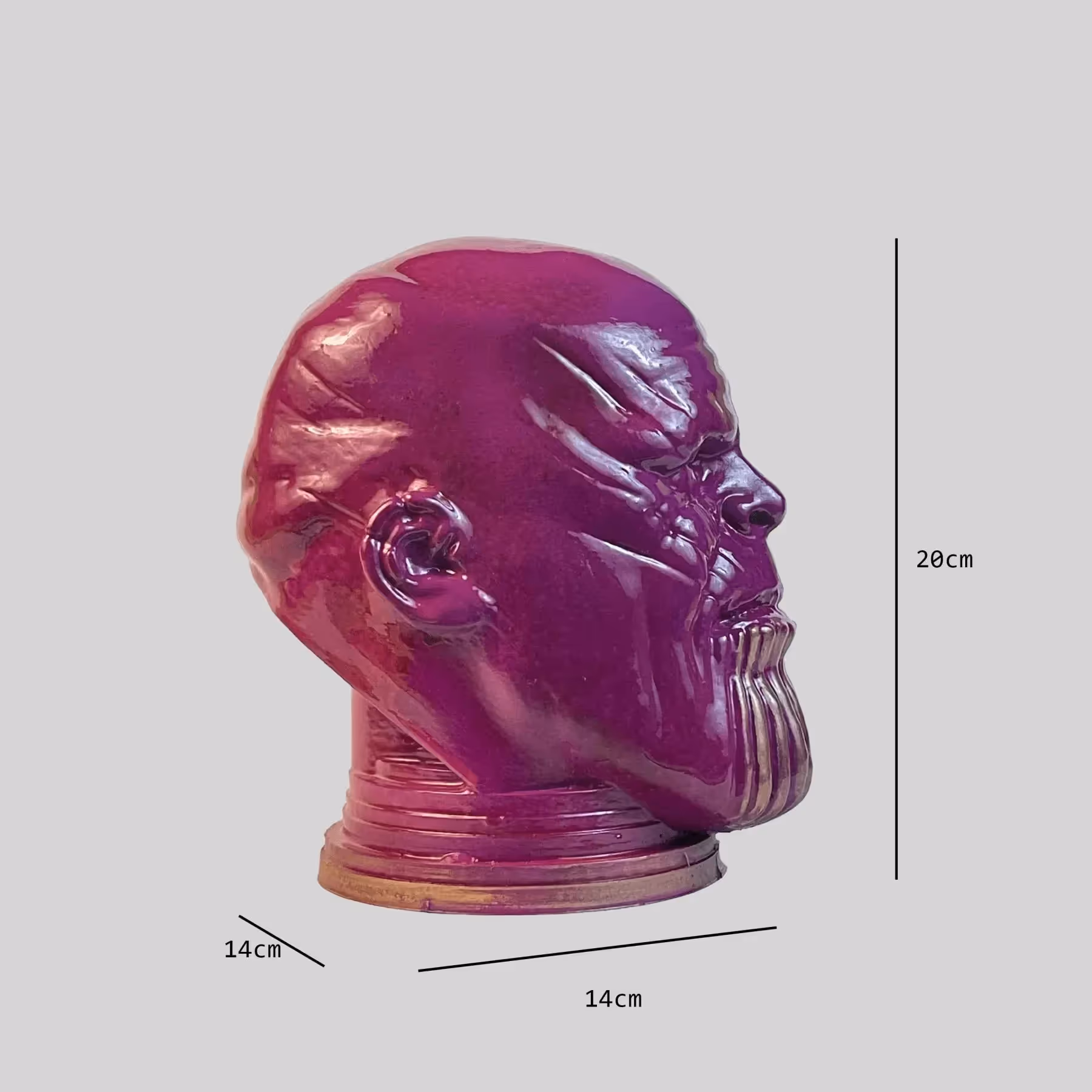 Thanos Head Sculpture Purple Gloss  image 5