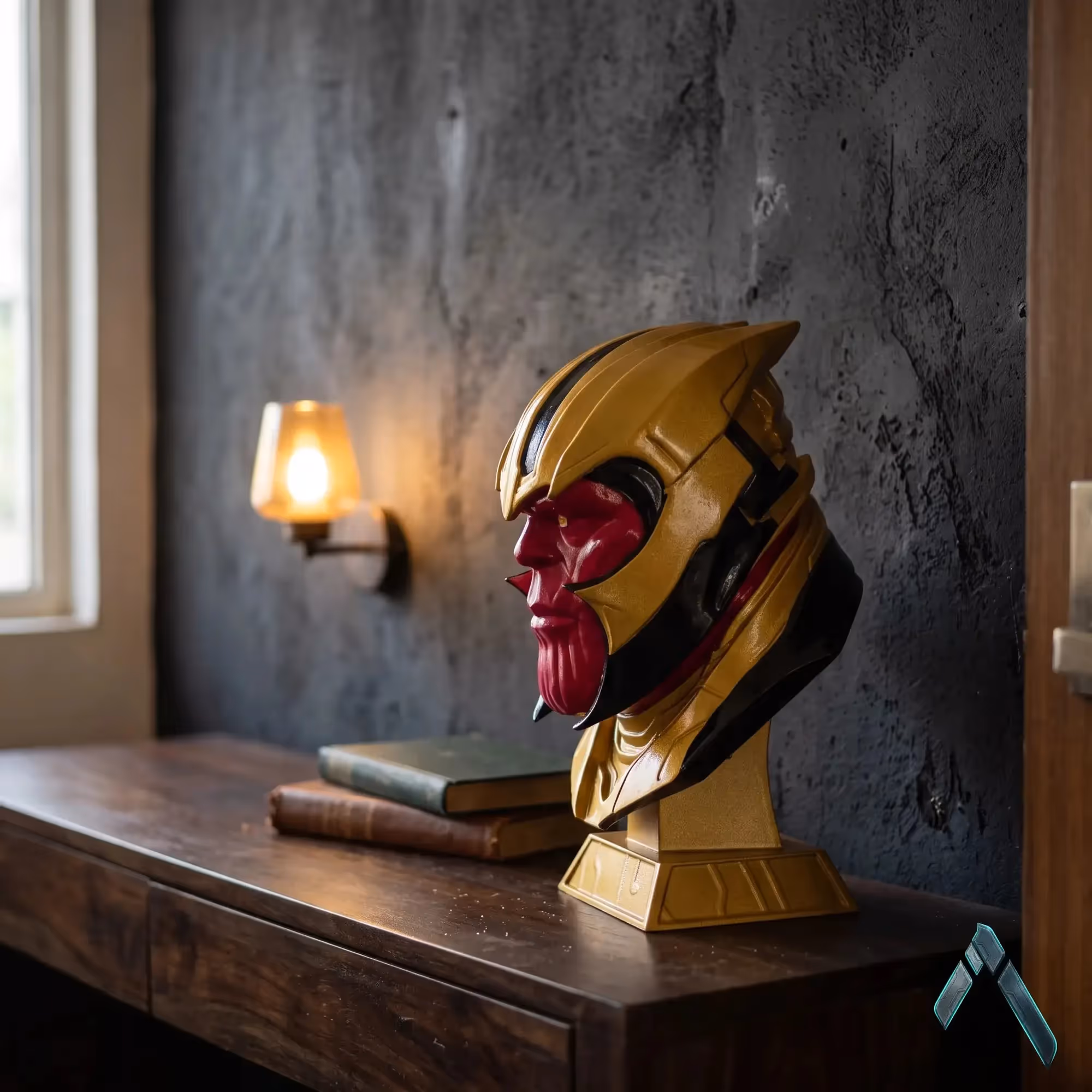 Thanos Helmet Bust Sculpture image 2