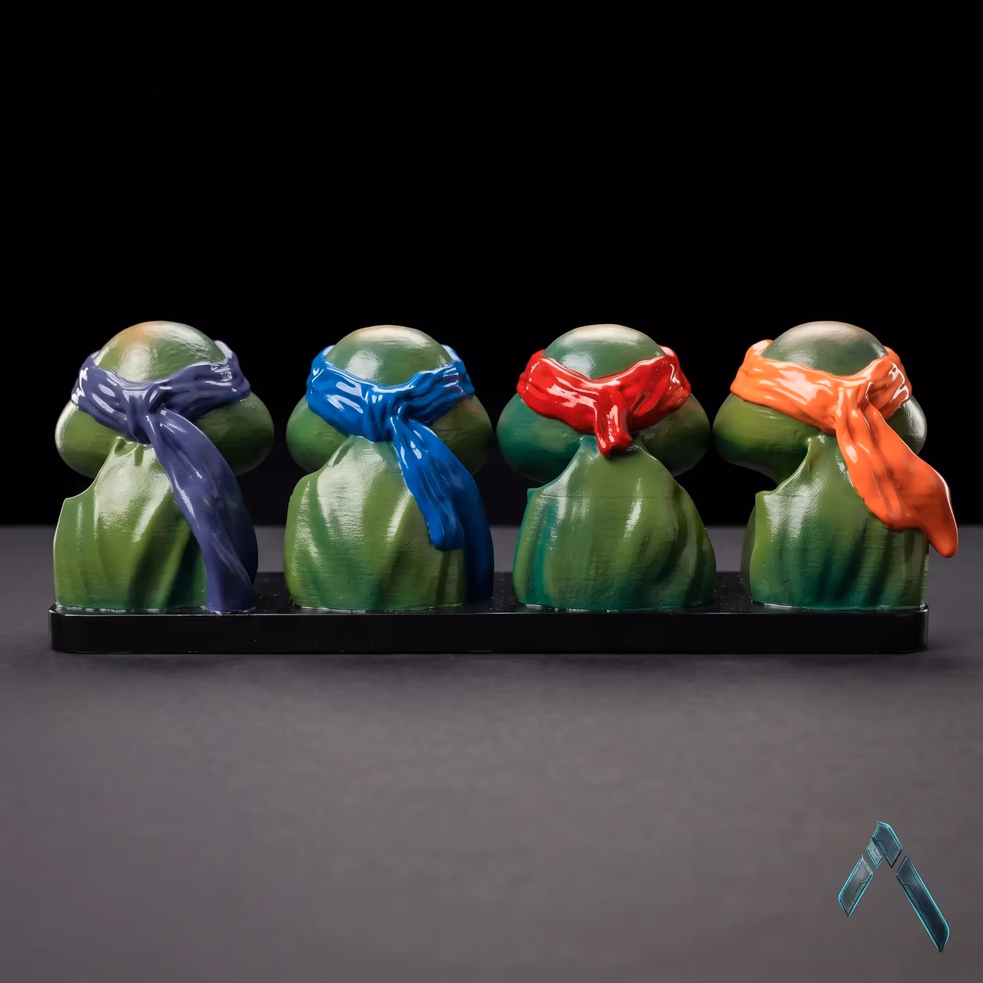 TMNT Teenage Mutant Ninja Turtles Head Bust Set image 3