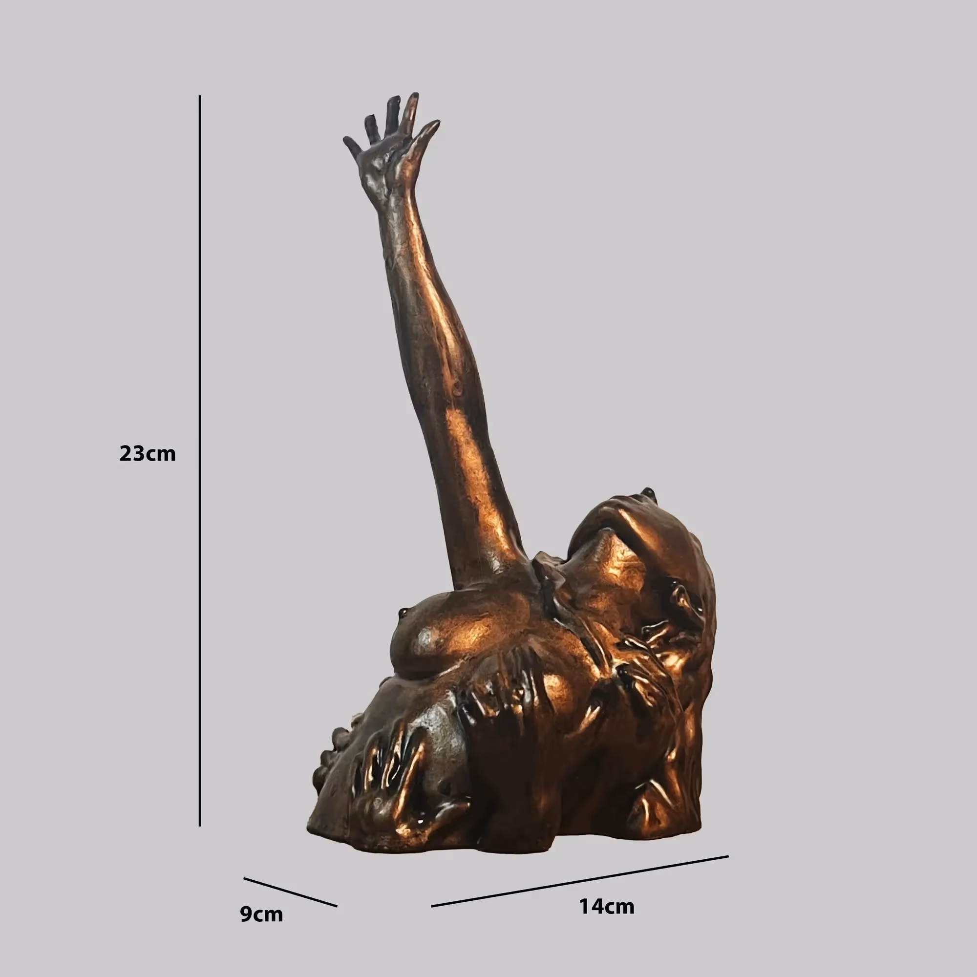Trapped Girl Abstract Bust Sculpture image 4