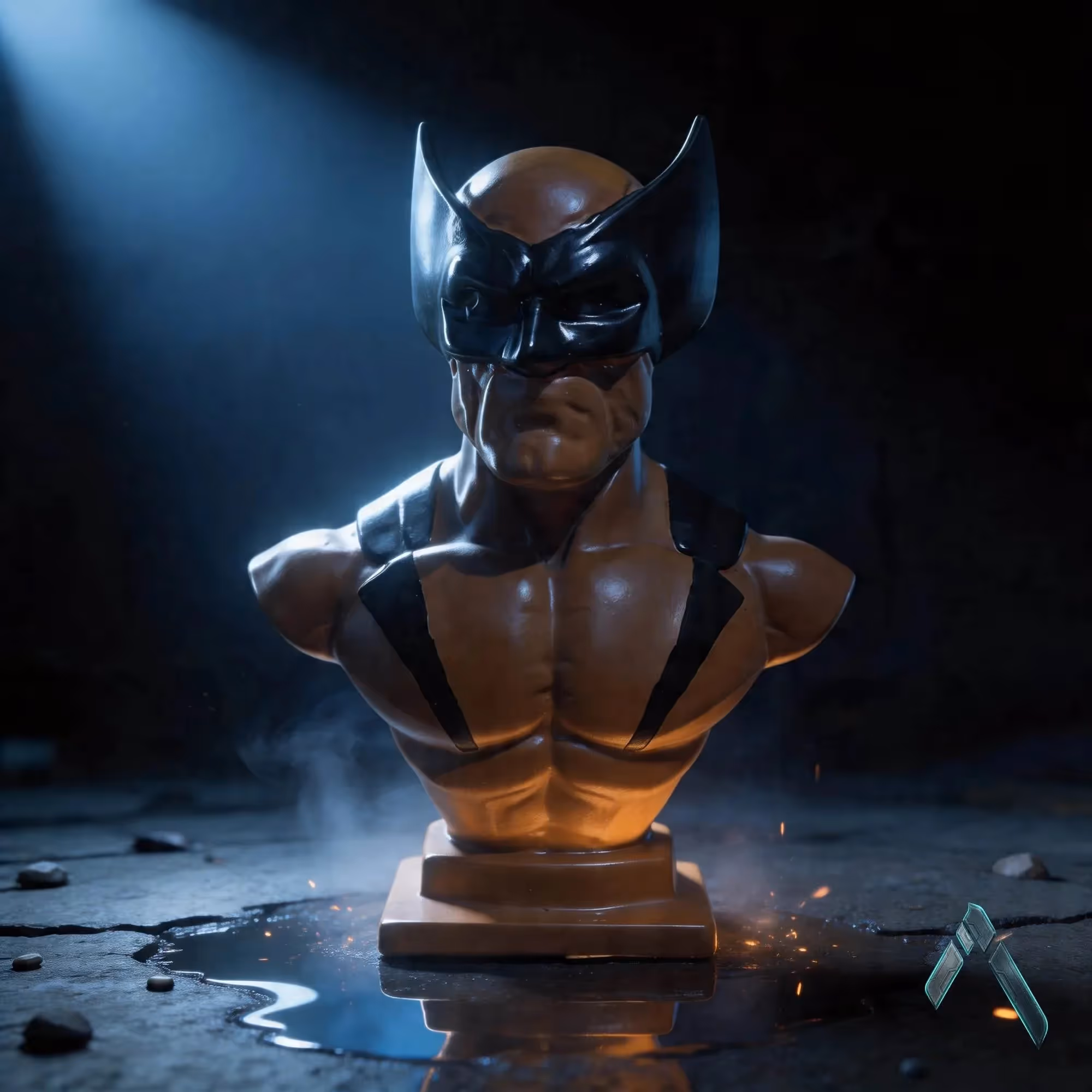Wolverine Bust Sculpture  image 1