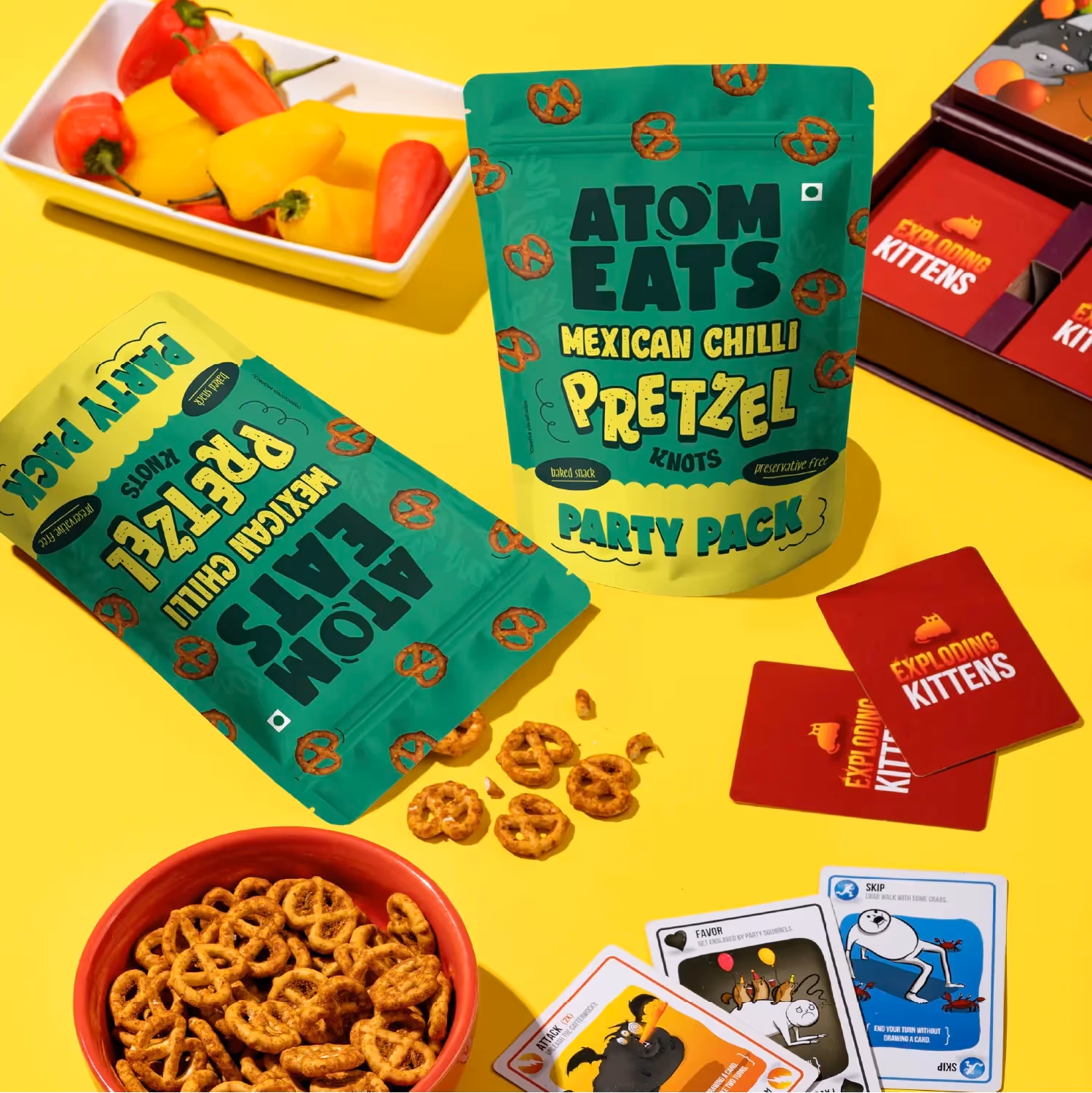 Atom Eats Mexican Chilli Pretzels Party Pack - photo 5 of 7
