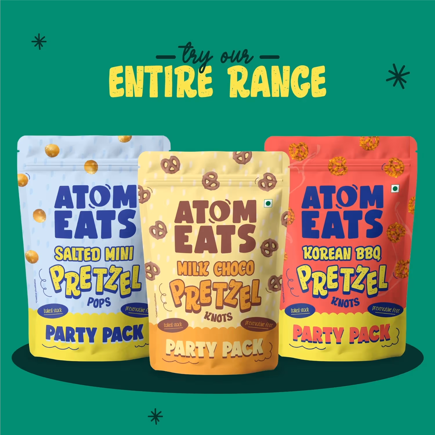 Atom Eats Mexican Chilli Pretzels Party Pack - photo 6 of 7