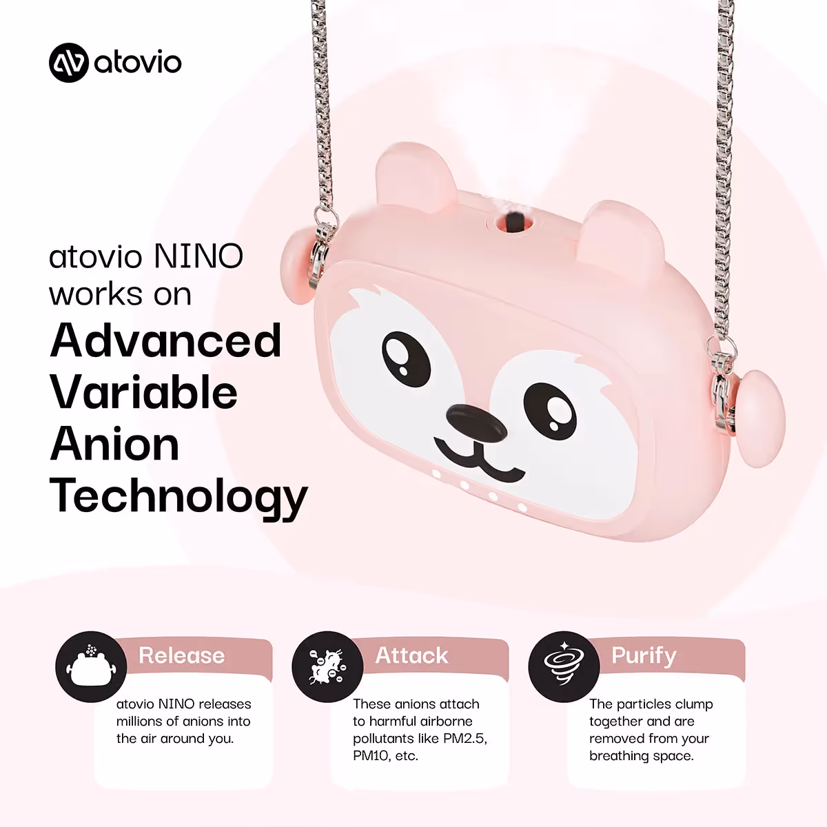 Nino Wearable Air Purifier for Kids image 17