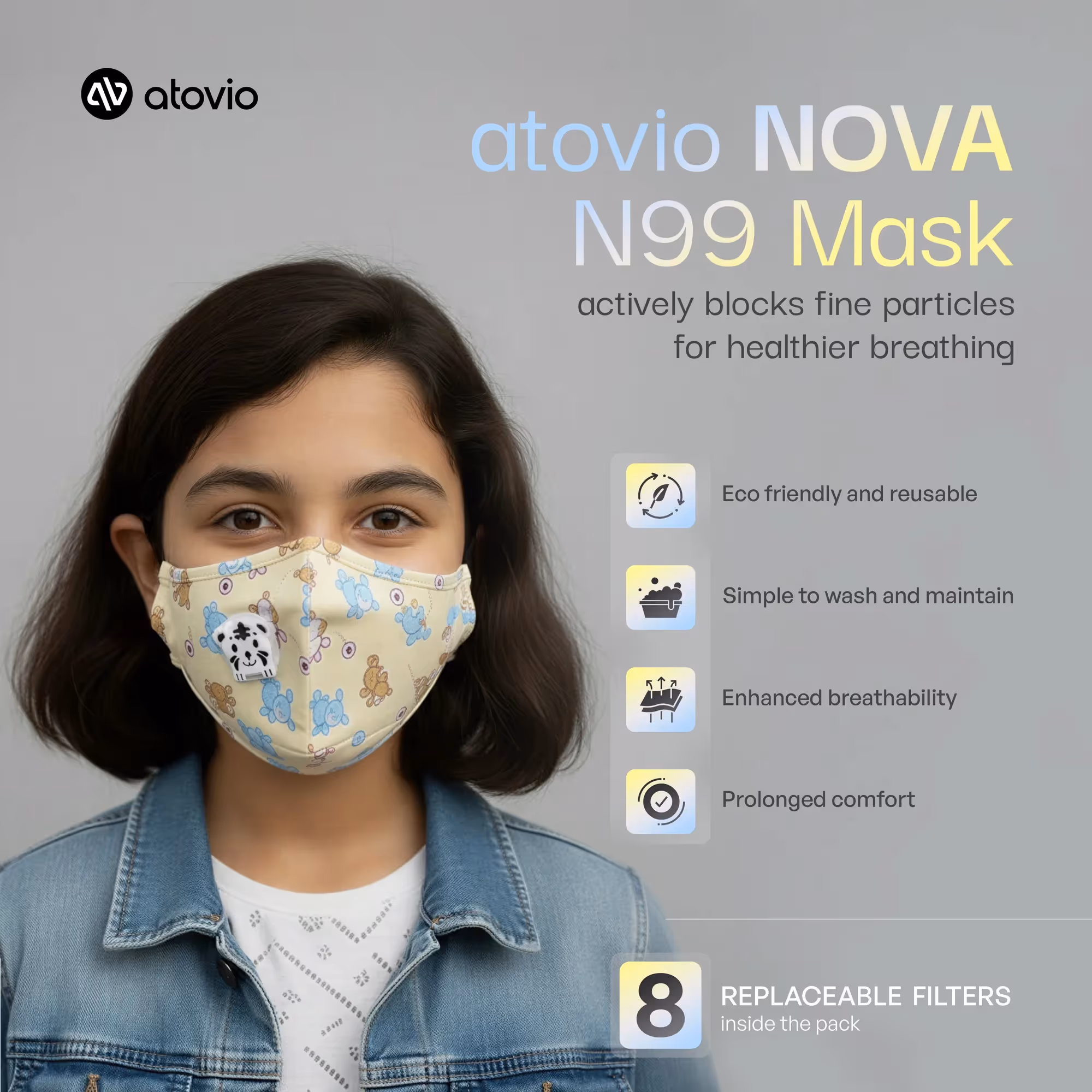 Nova N99 Mask for Kids image 3