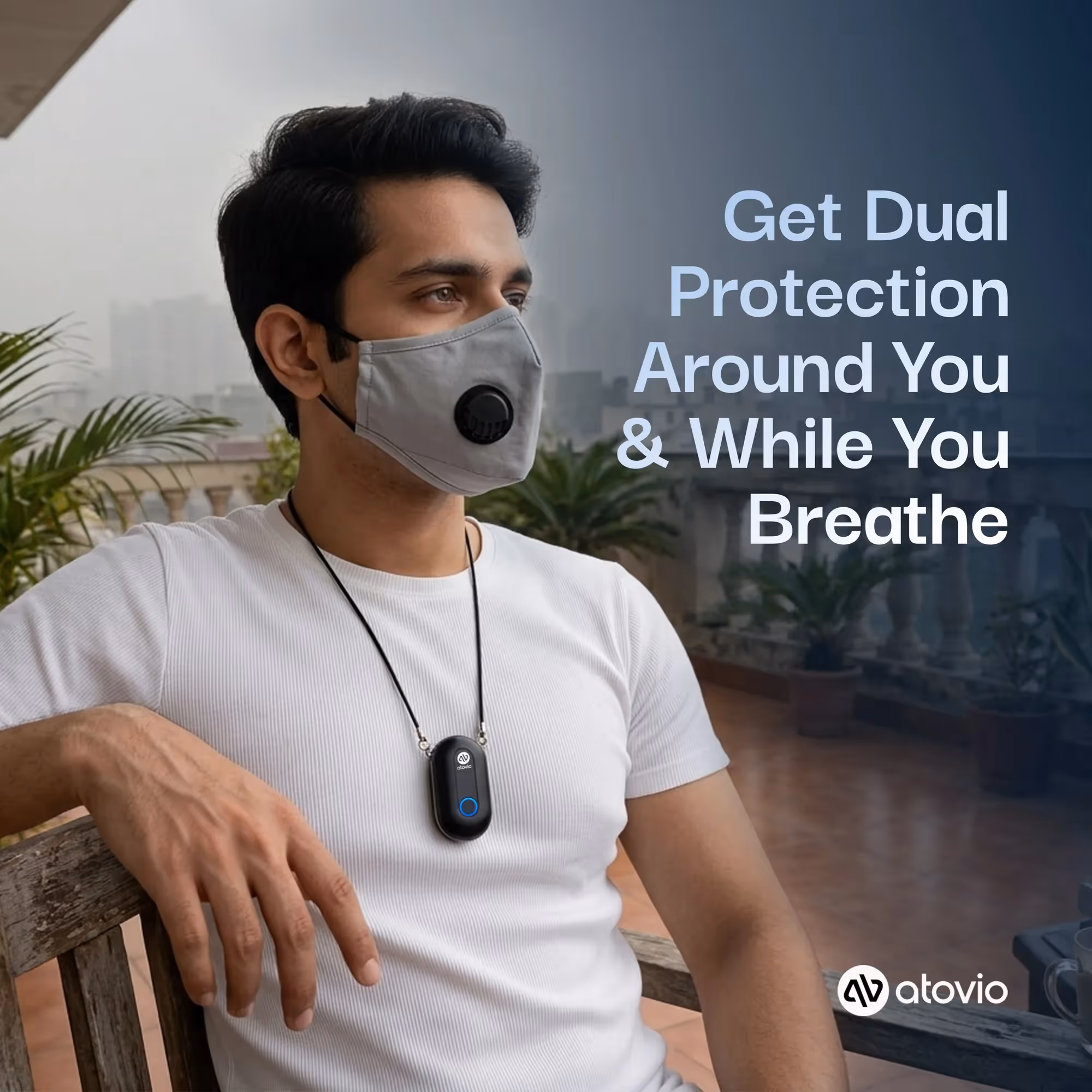 Pebble and N99 Mask Dual Protection System image 1