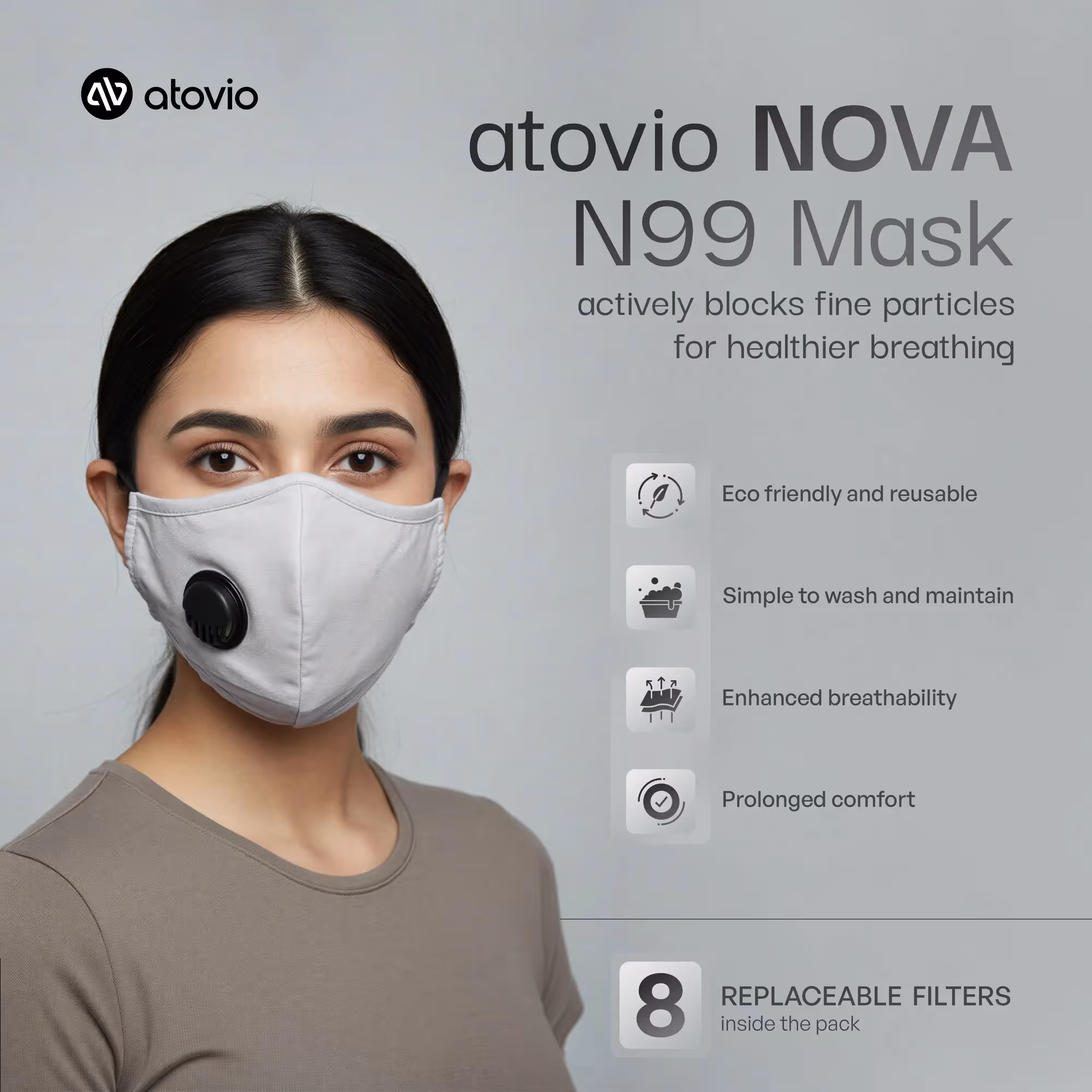 Pebble and N99 Mask Dual Protection System  image 11