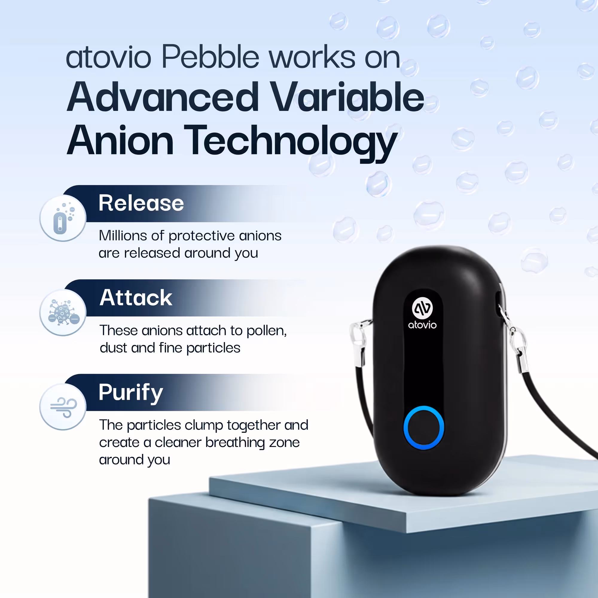 Pebble Wearable Air Purifier  image 4