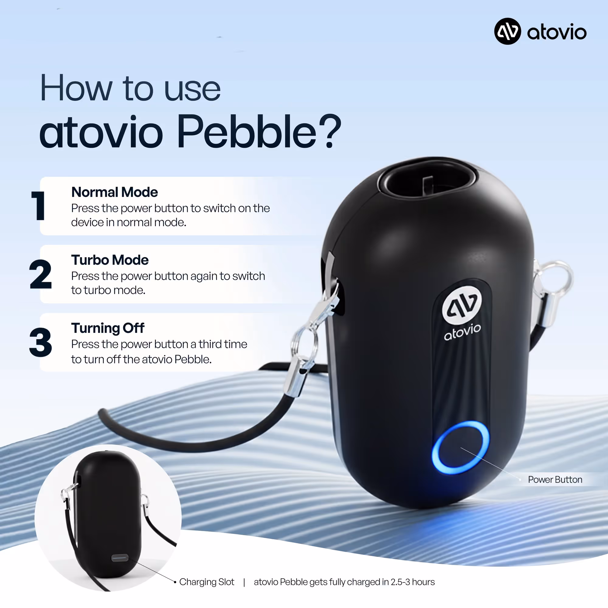 Pebble Wearable Air Purifier  image 5