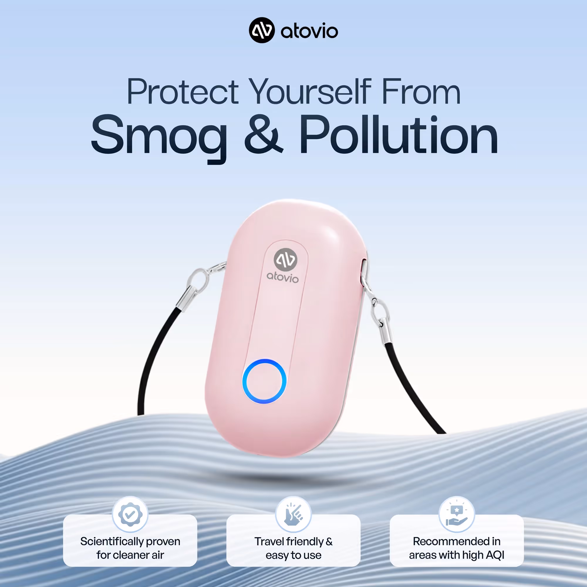 Personalised Pebble Wearable Air Purifier  image 14