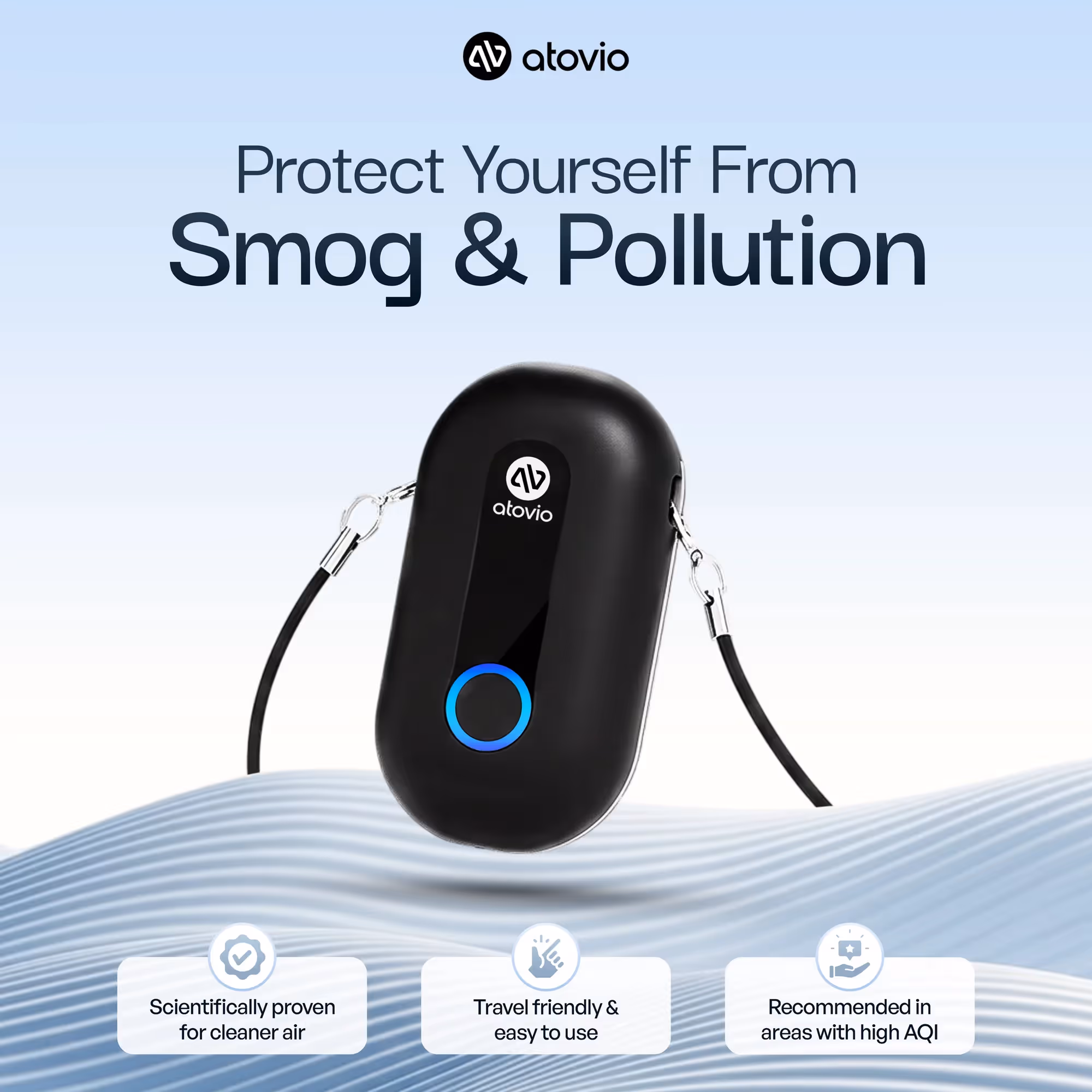 Personalised Pebble Wearable Air Purifier  image 15