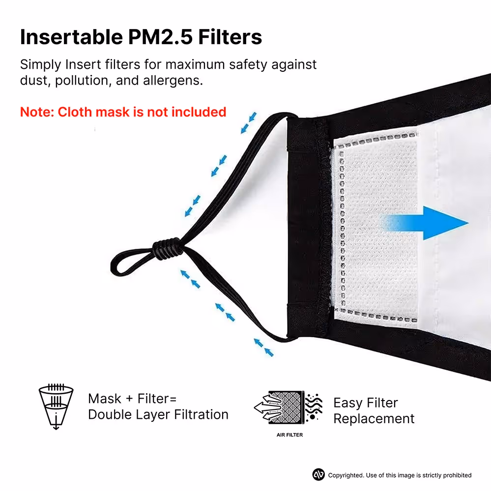 PM 2.5 Activated Carbon Filters (Pack of 10) image 3