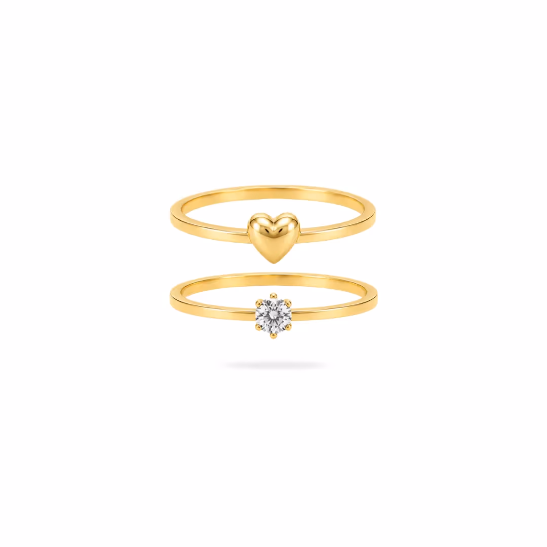 Amore Stack Of 2 Ring  image 1