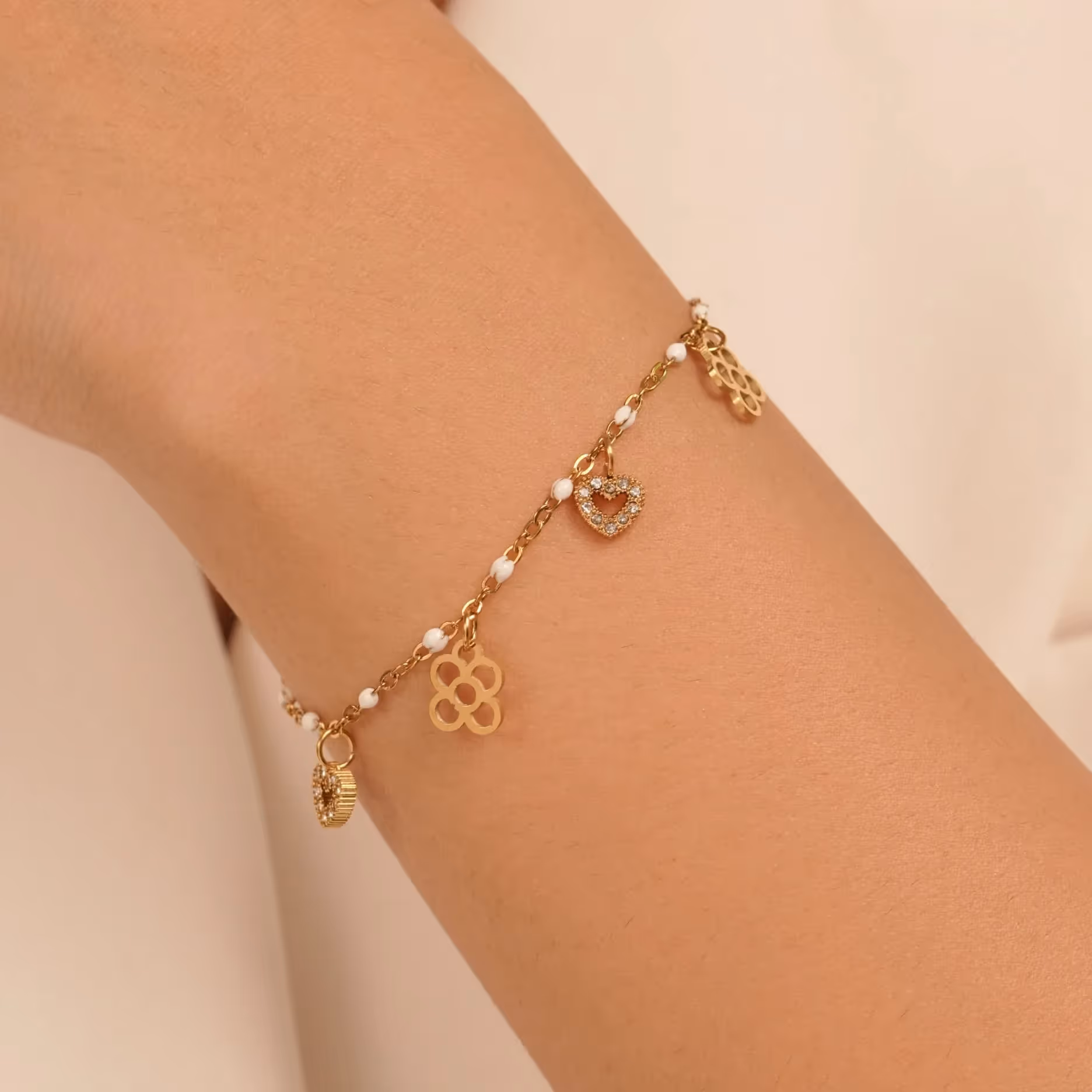 Beaded Charm Bracelet image 3