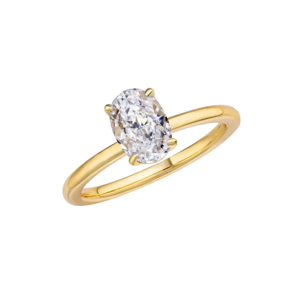 OVAL RING - 18K GOLD-PLATED