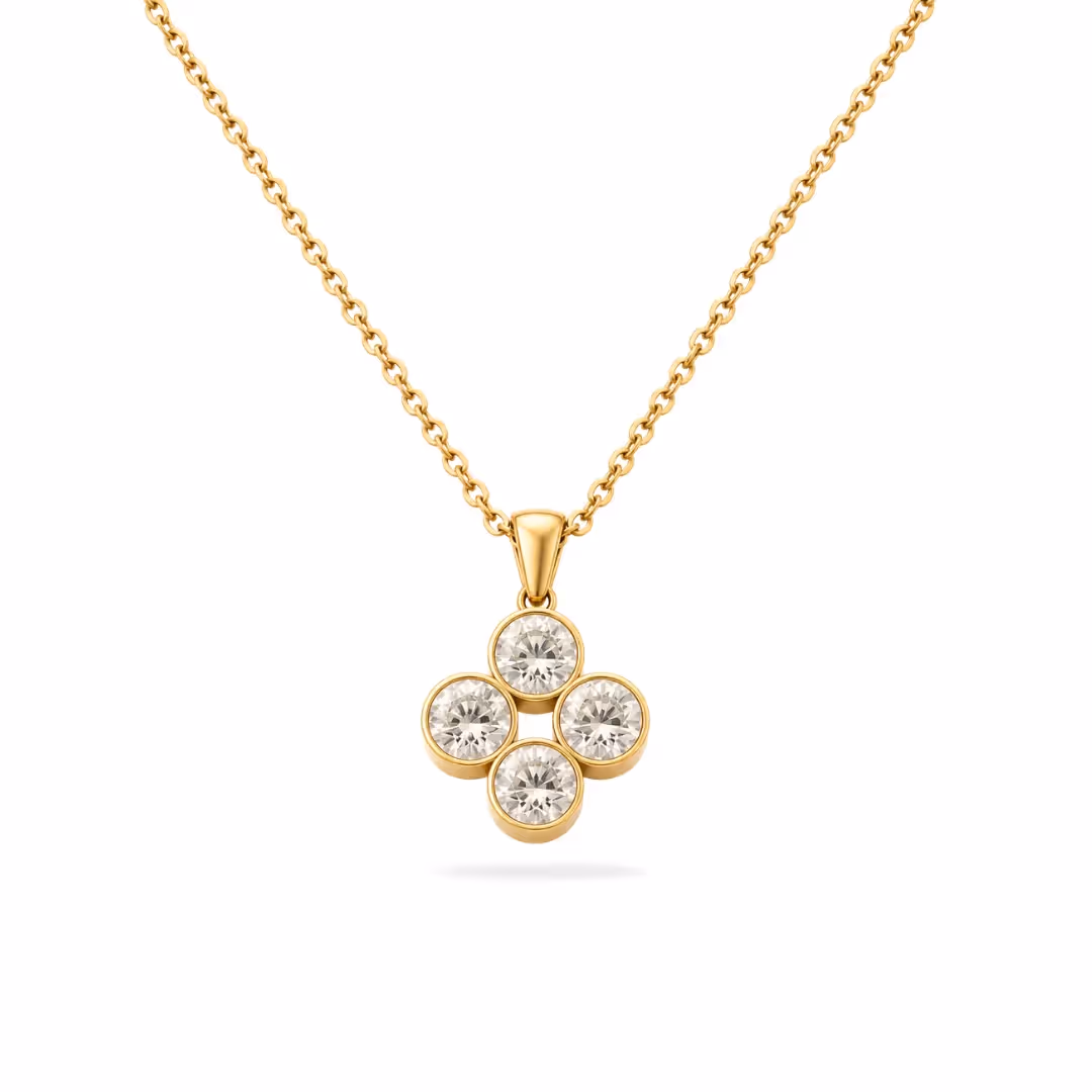 Crystal Rosette Necklace image 1