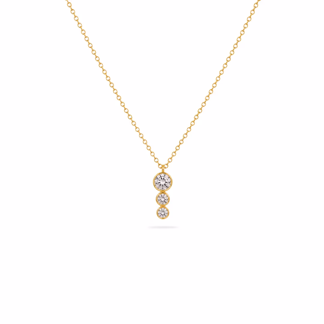 Crystal Trinity Necklace  image 1