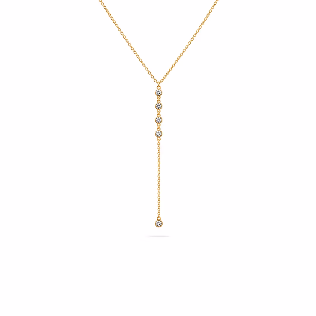 Dainty Lariat Necklace  image 1
