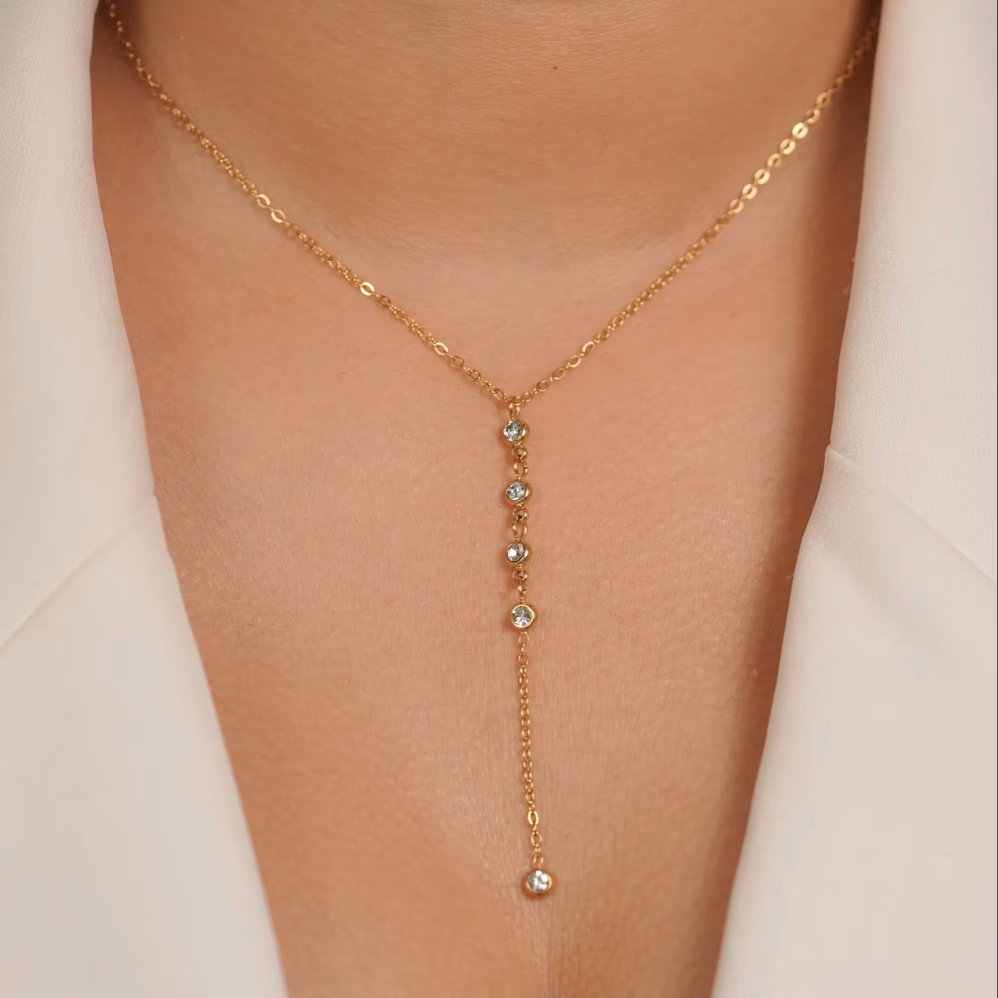 Dainty Lariat Necklace  image 2