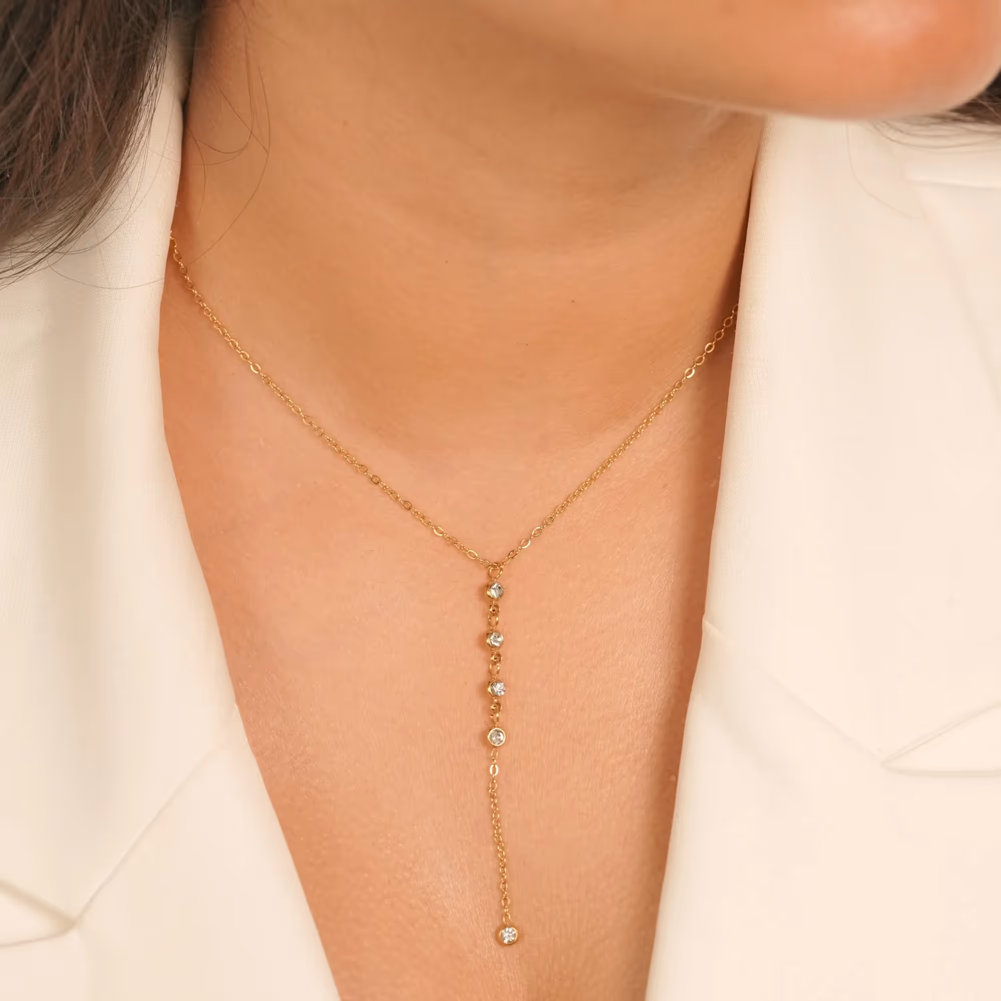 Dainty Lariat Necklace  image 3
