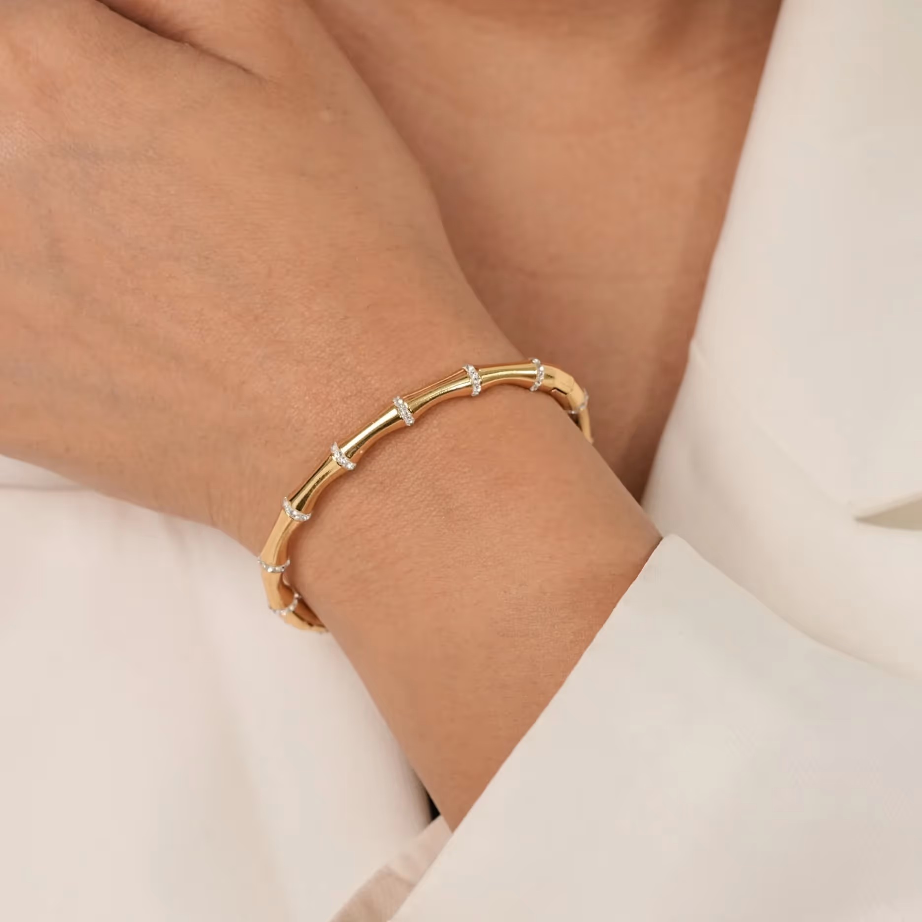 Diamond Segment Bangle image 2