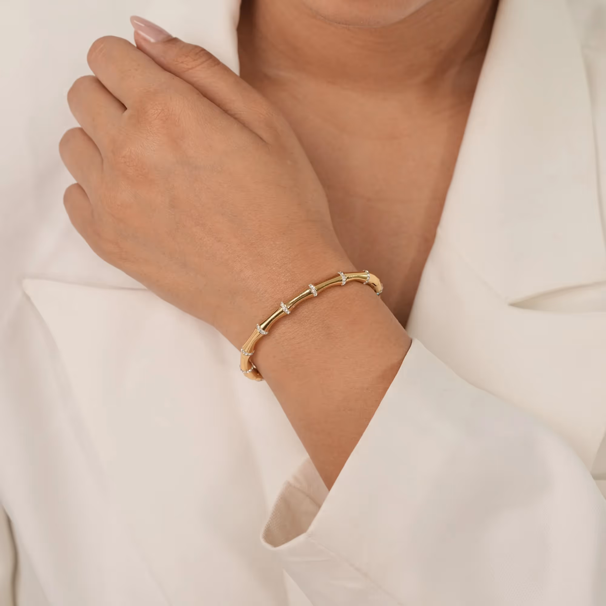Diamond Segment Bangle image 3