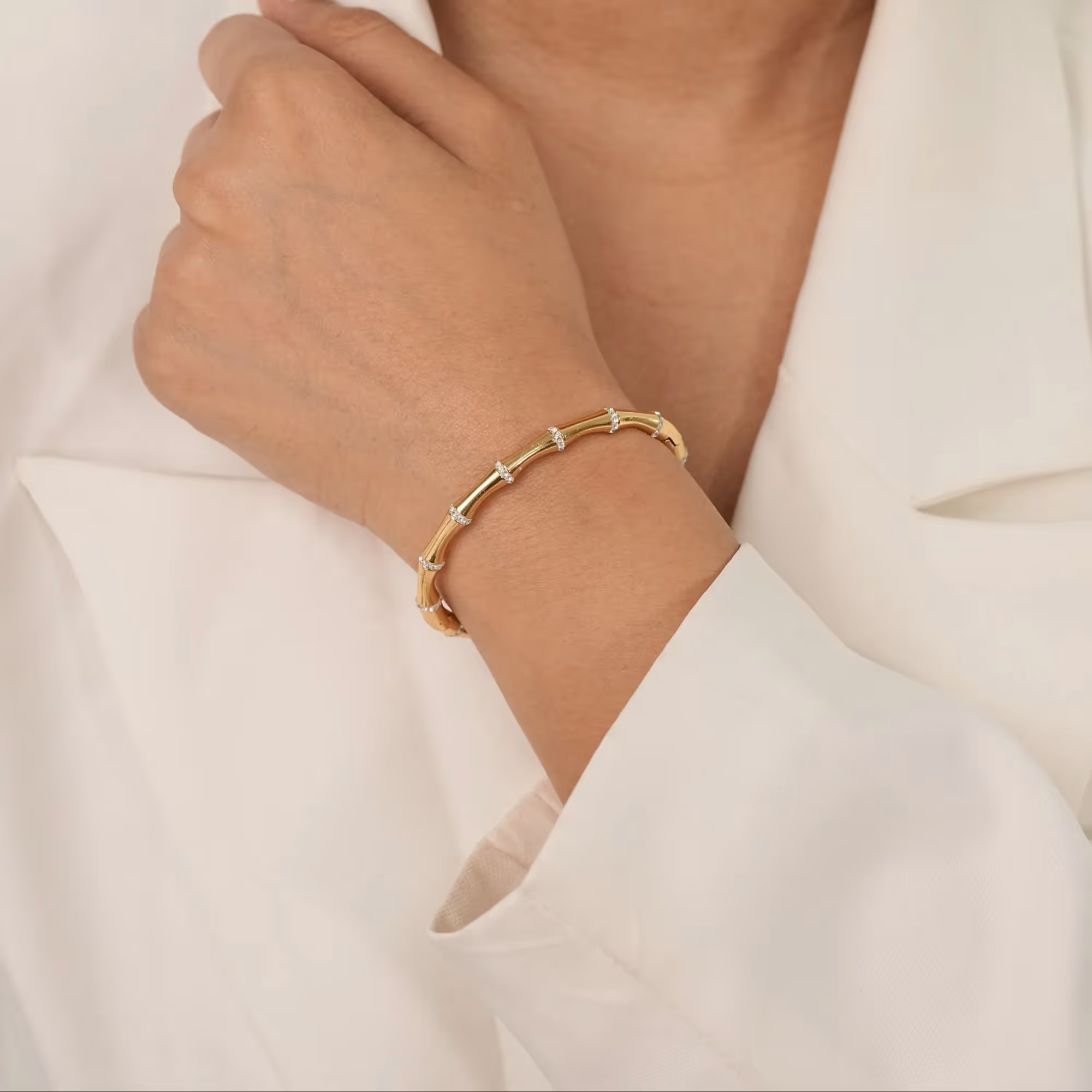 Diamond Segment Bangle image 5