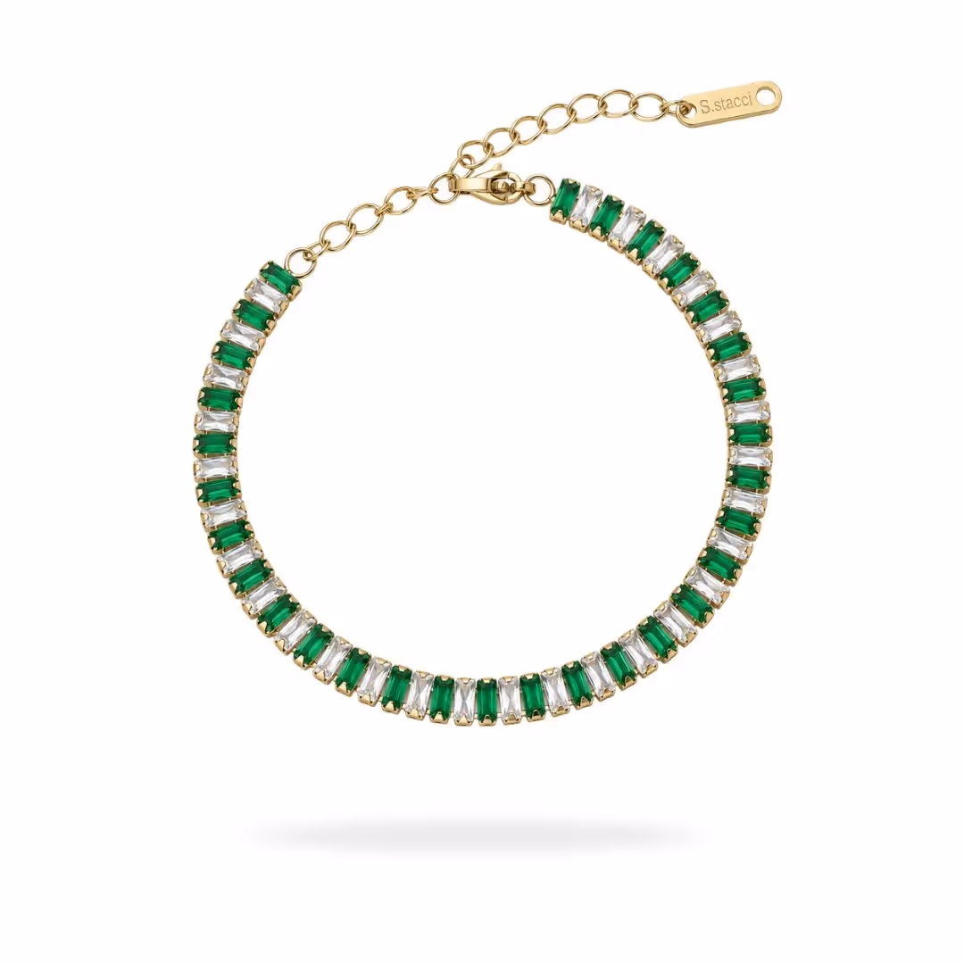 Emerald Baguette Tennis Bracelet  image 1