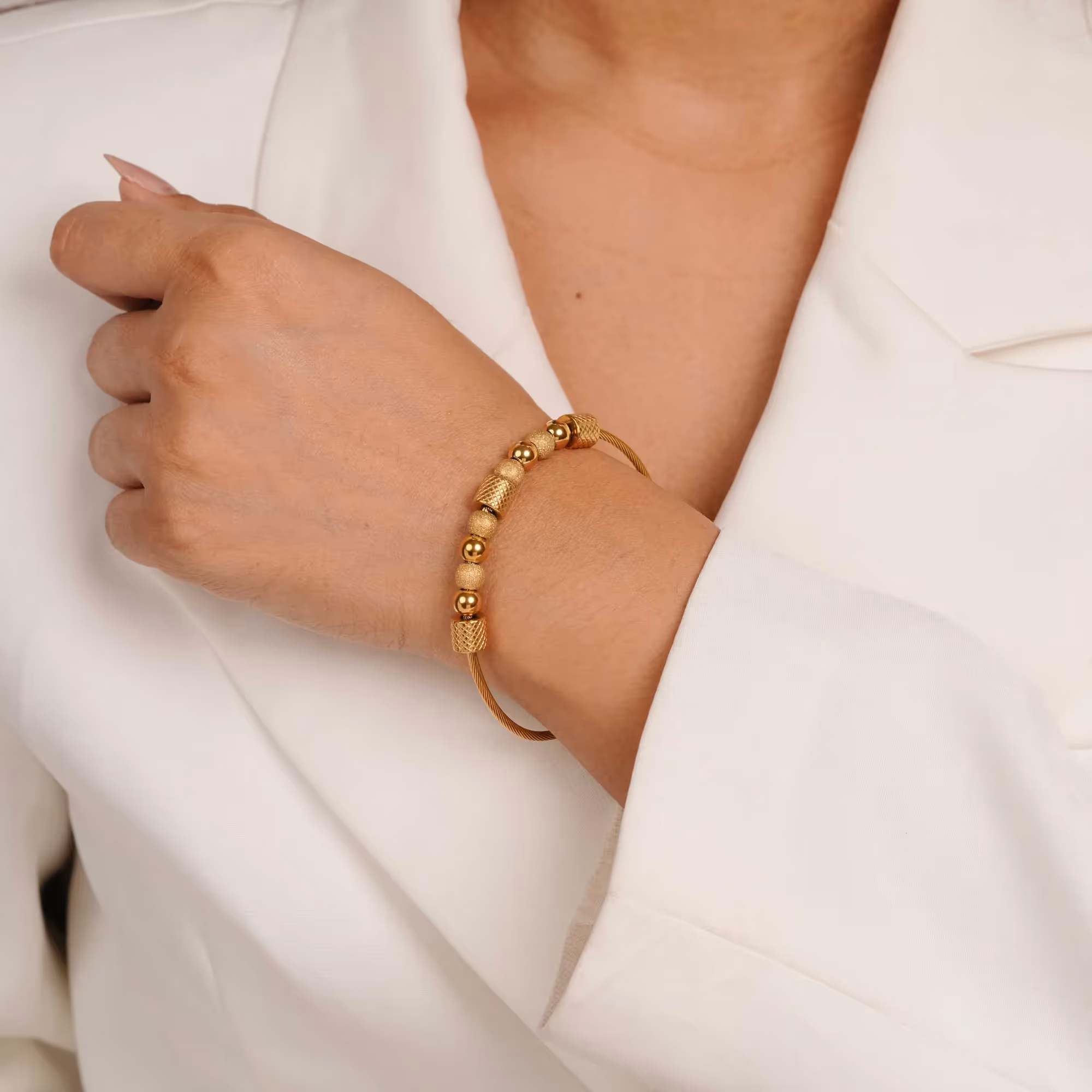 Gold Bead Bracelet image 3