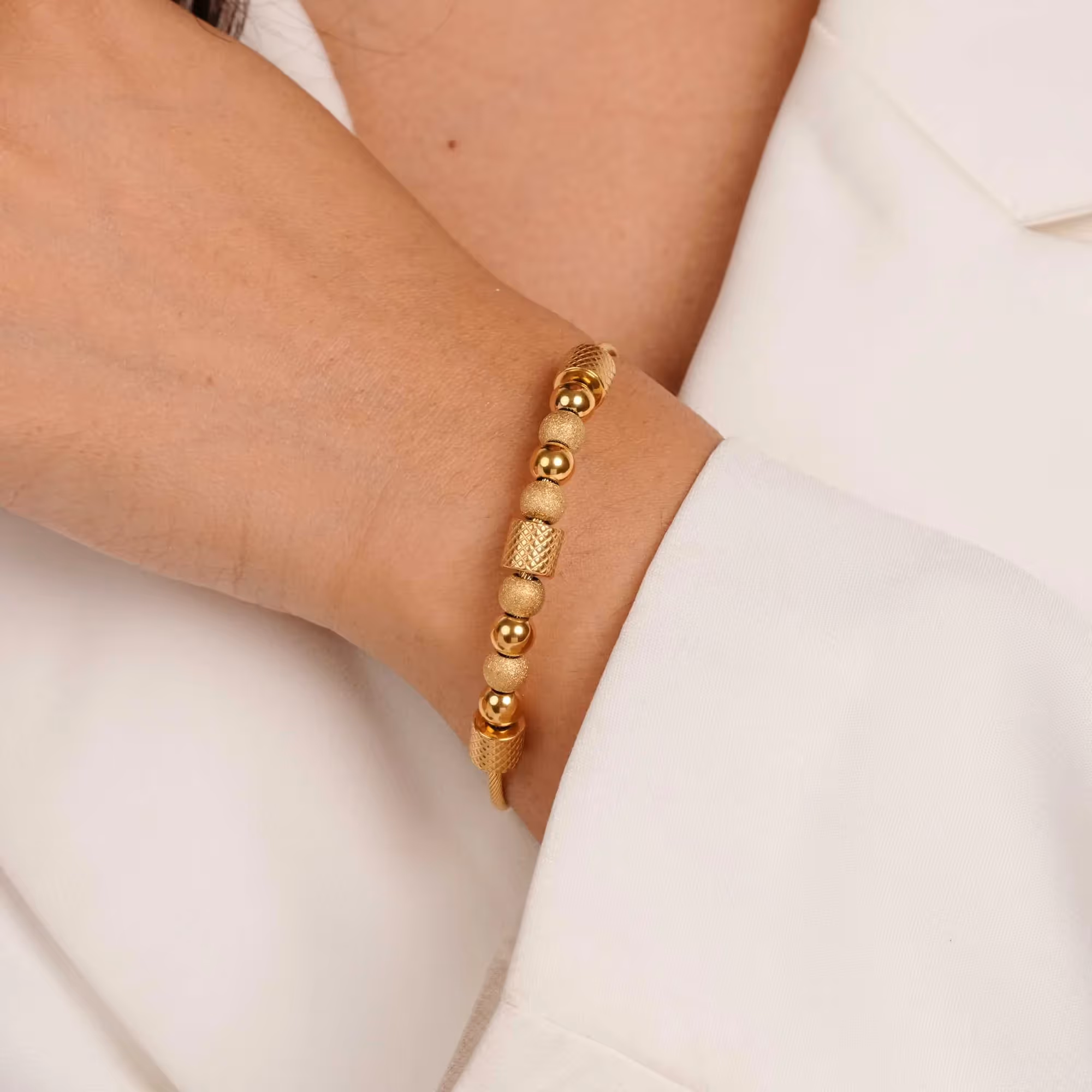 Gold Bead Bracelet image 4