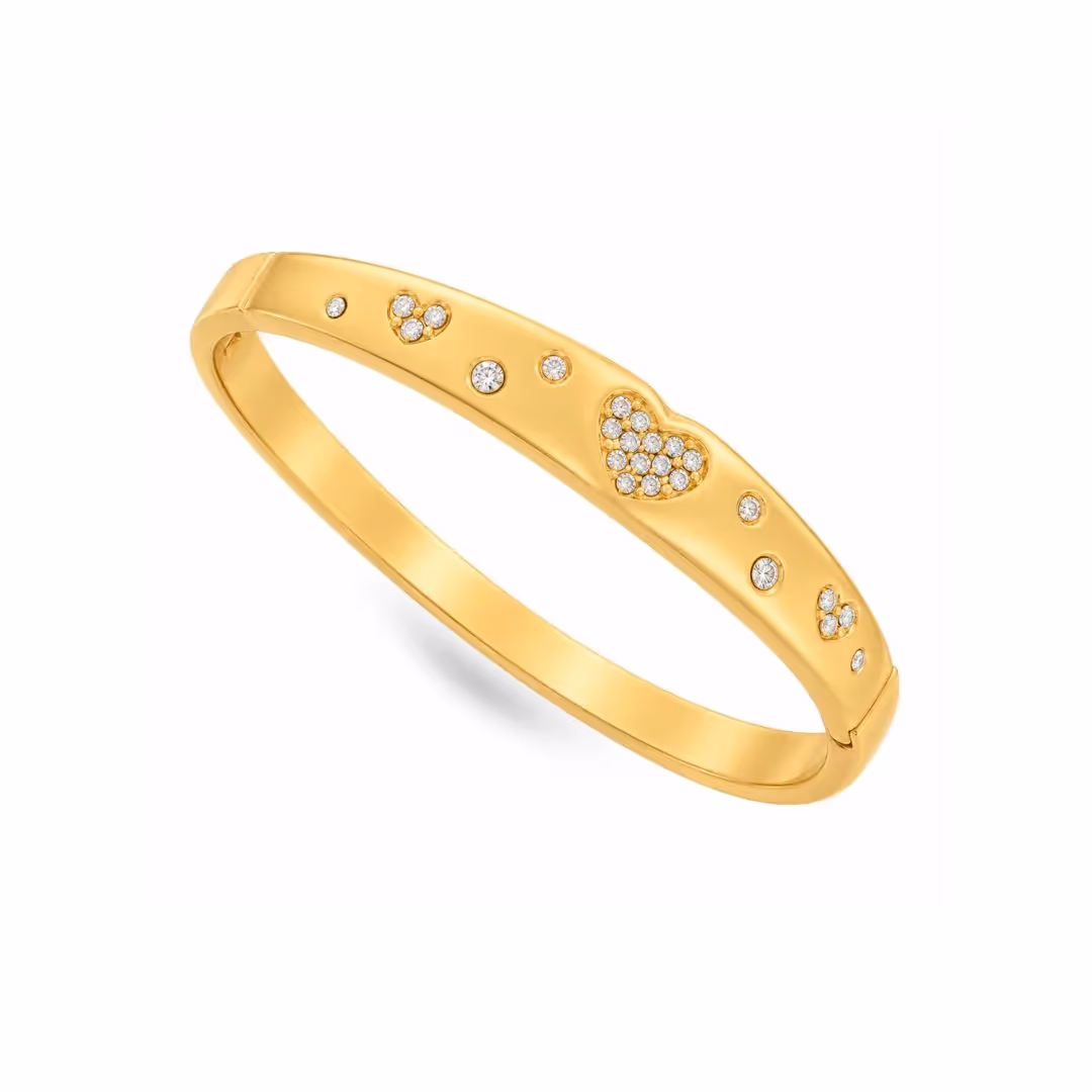 Heart Crystal Bangle  image 1