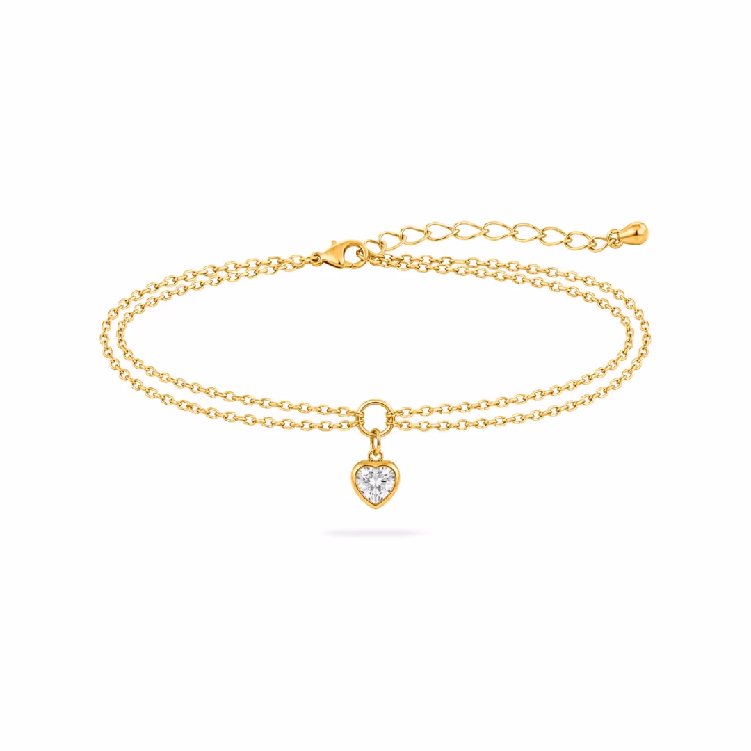 Heart Drop Anklet  image 1