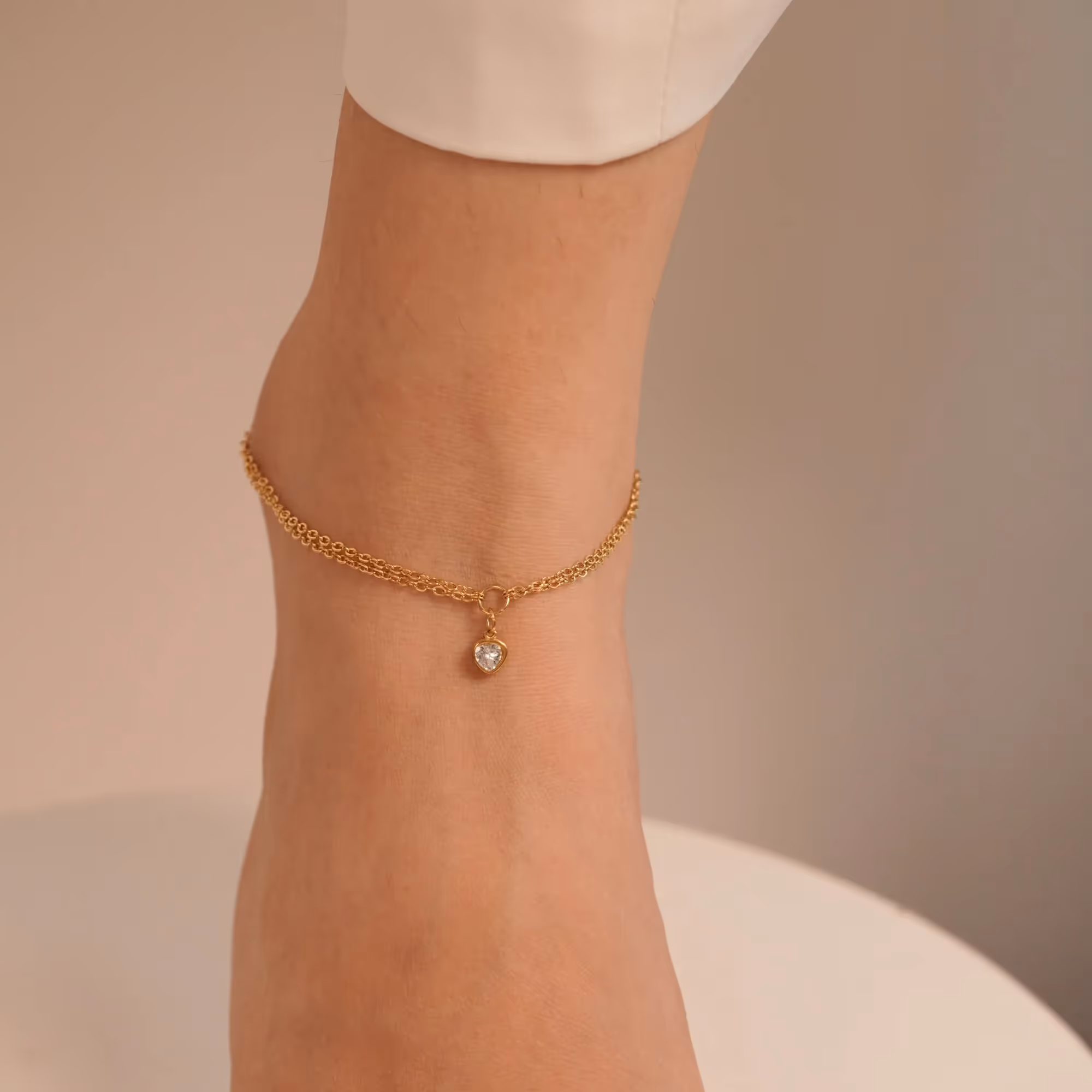Heart Drop Anklet image 4