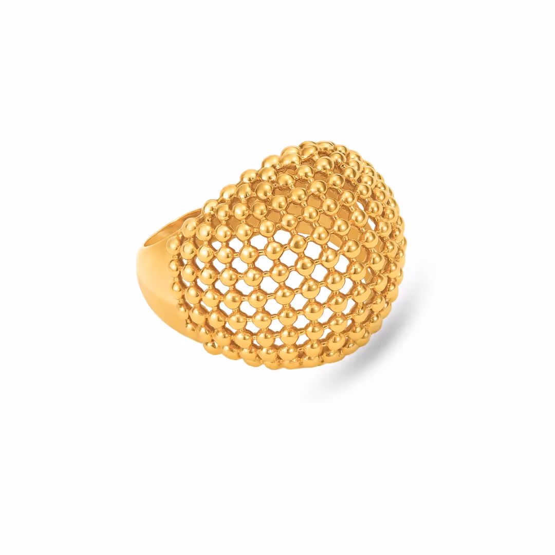 Honey Dome Mesh Ring  image 1