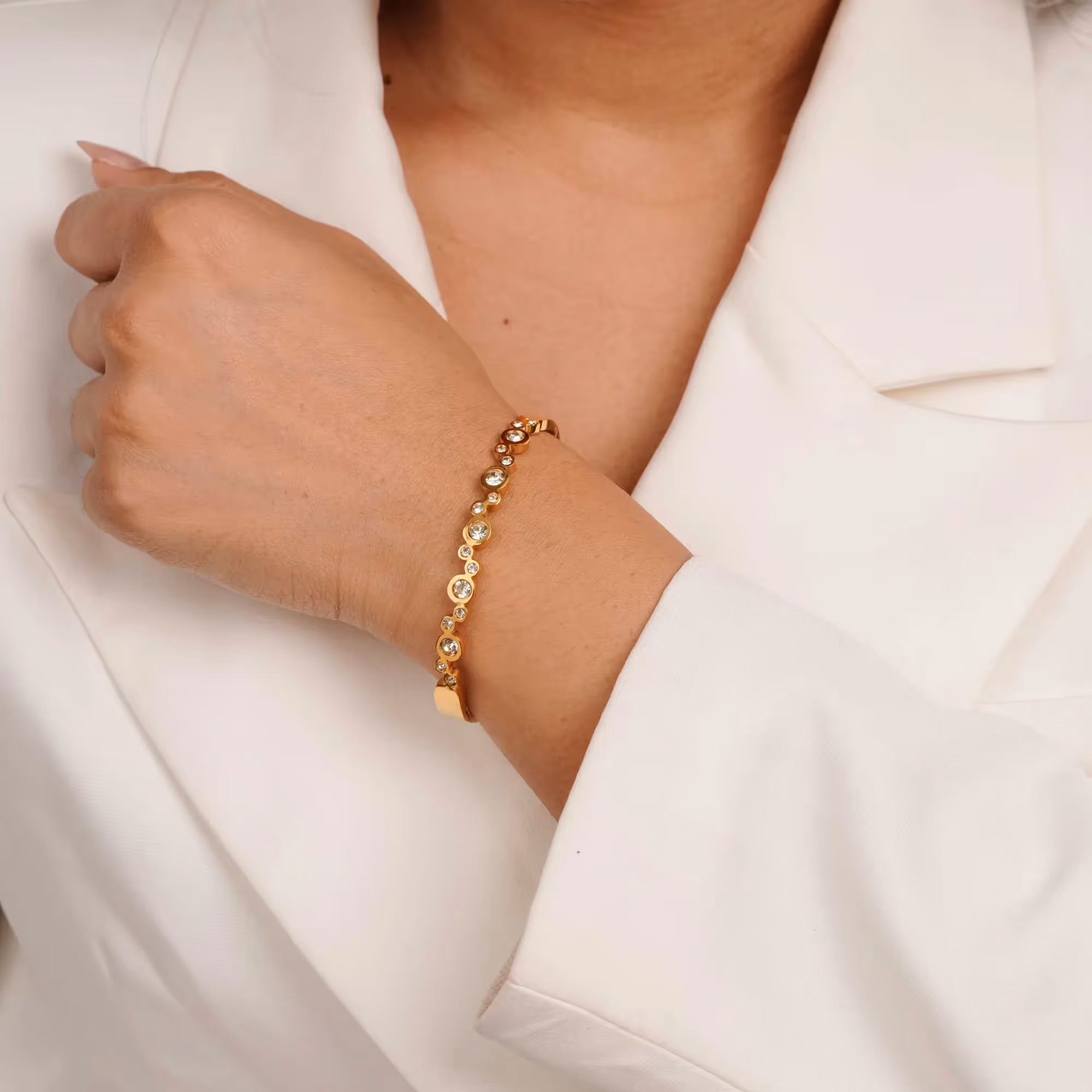 Luna Crystal Bangle image 2