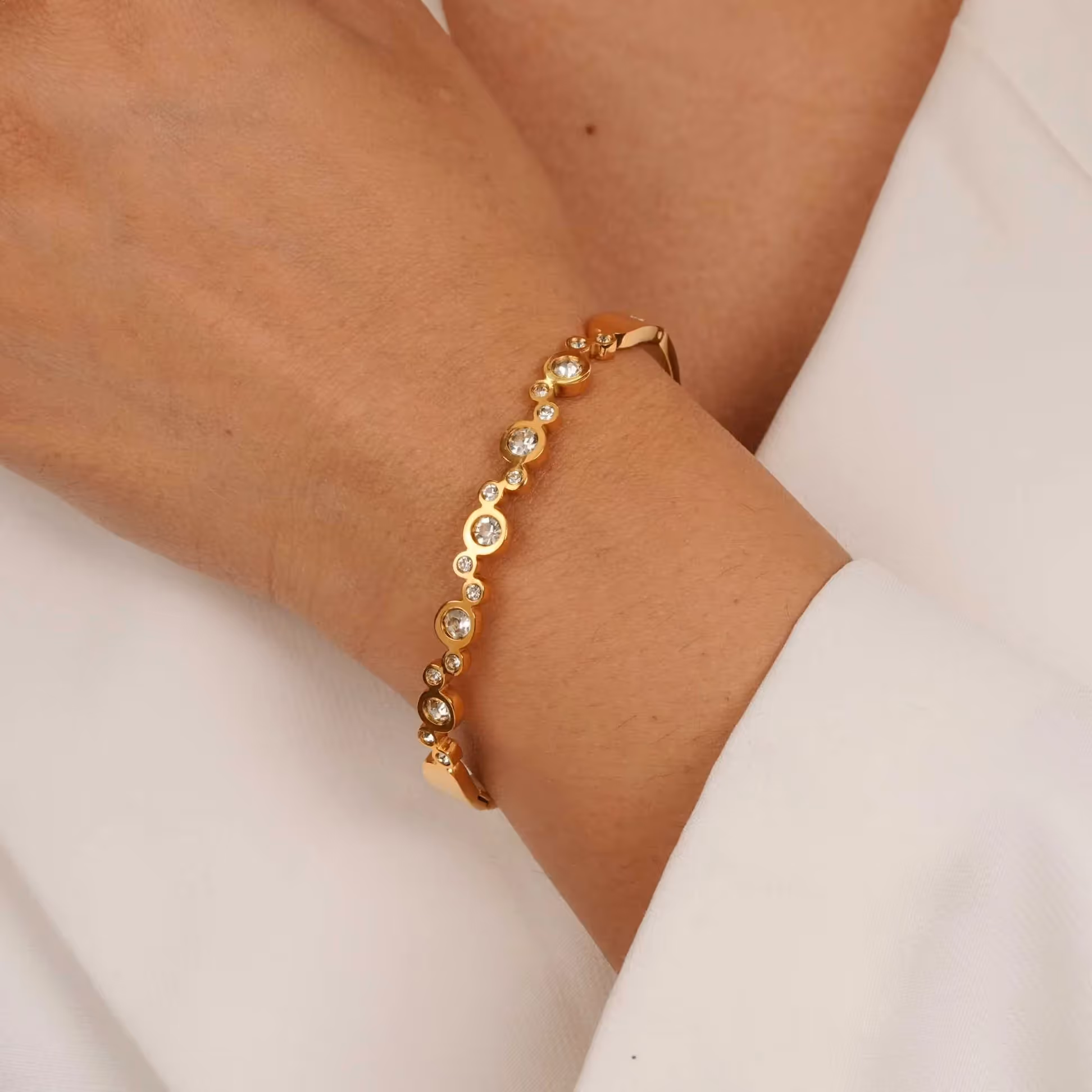 Luna Crystal Bangle image 3