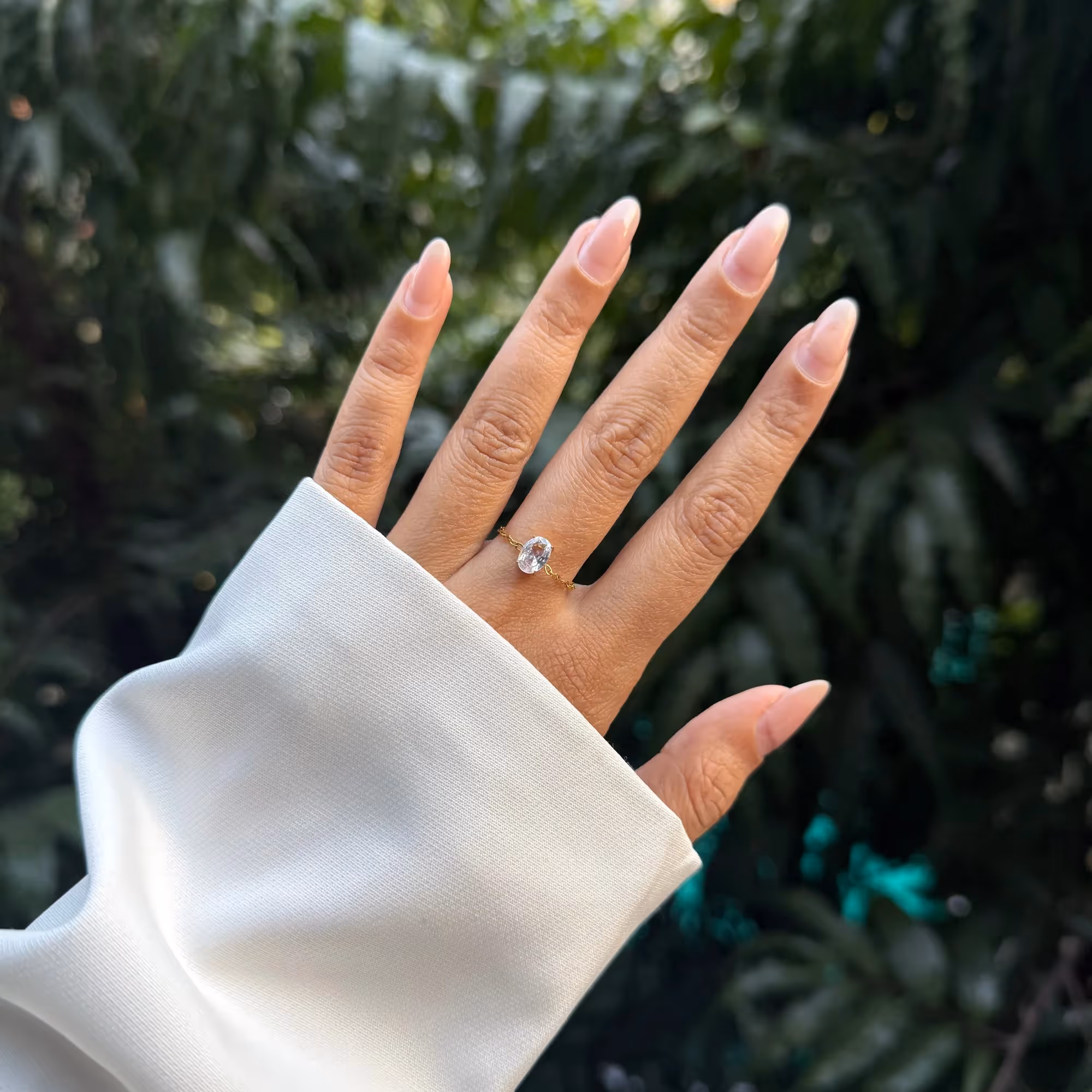 Oval Chain Adjustable Ring image 3